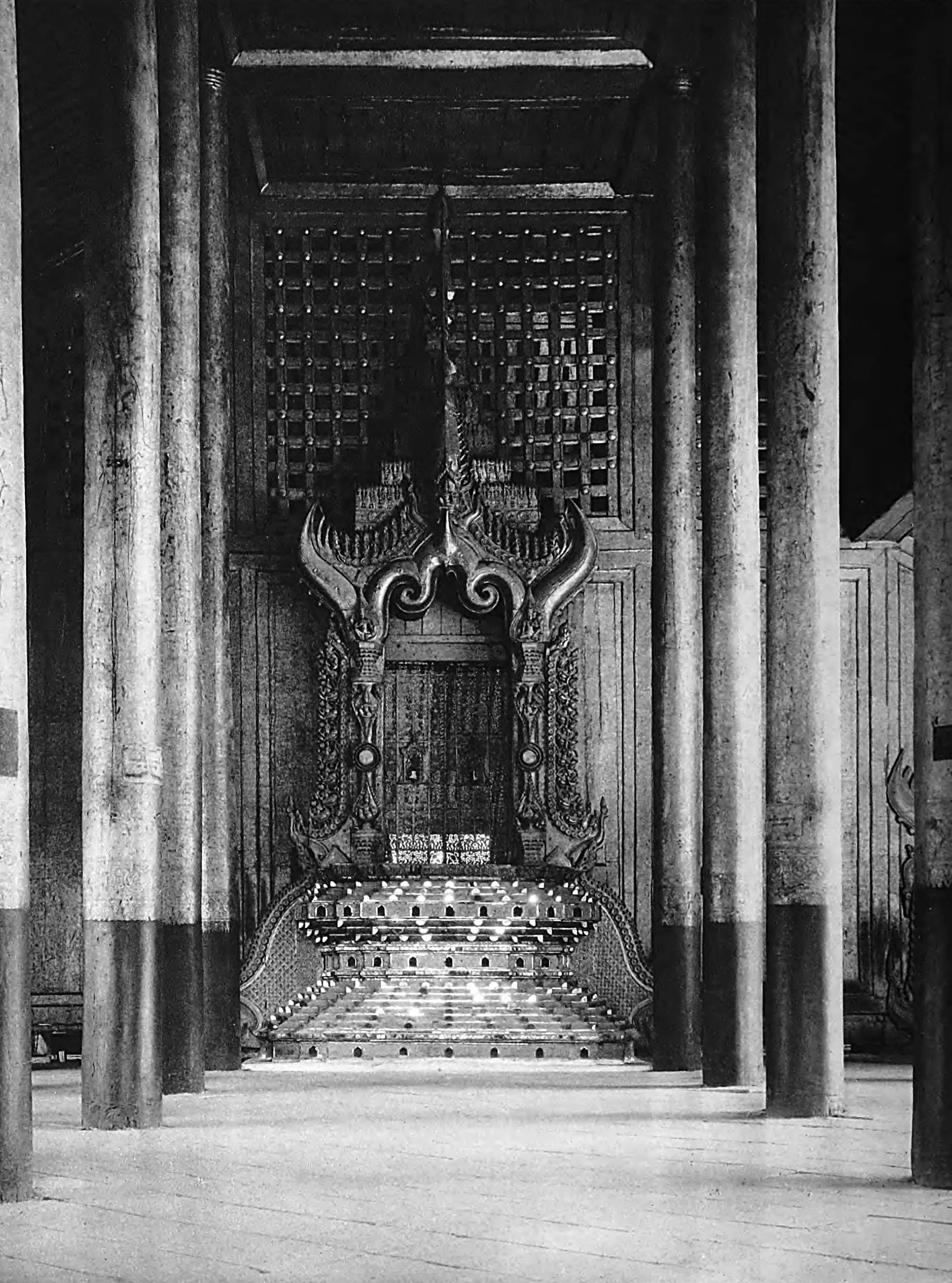 Mandalay, the Throne in the Royal Palace