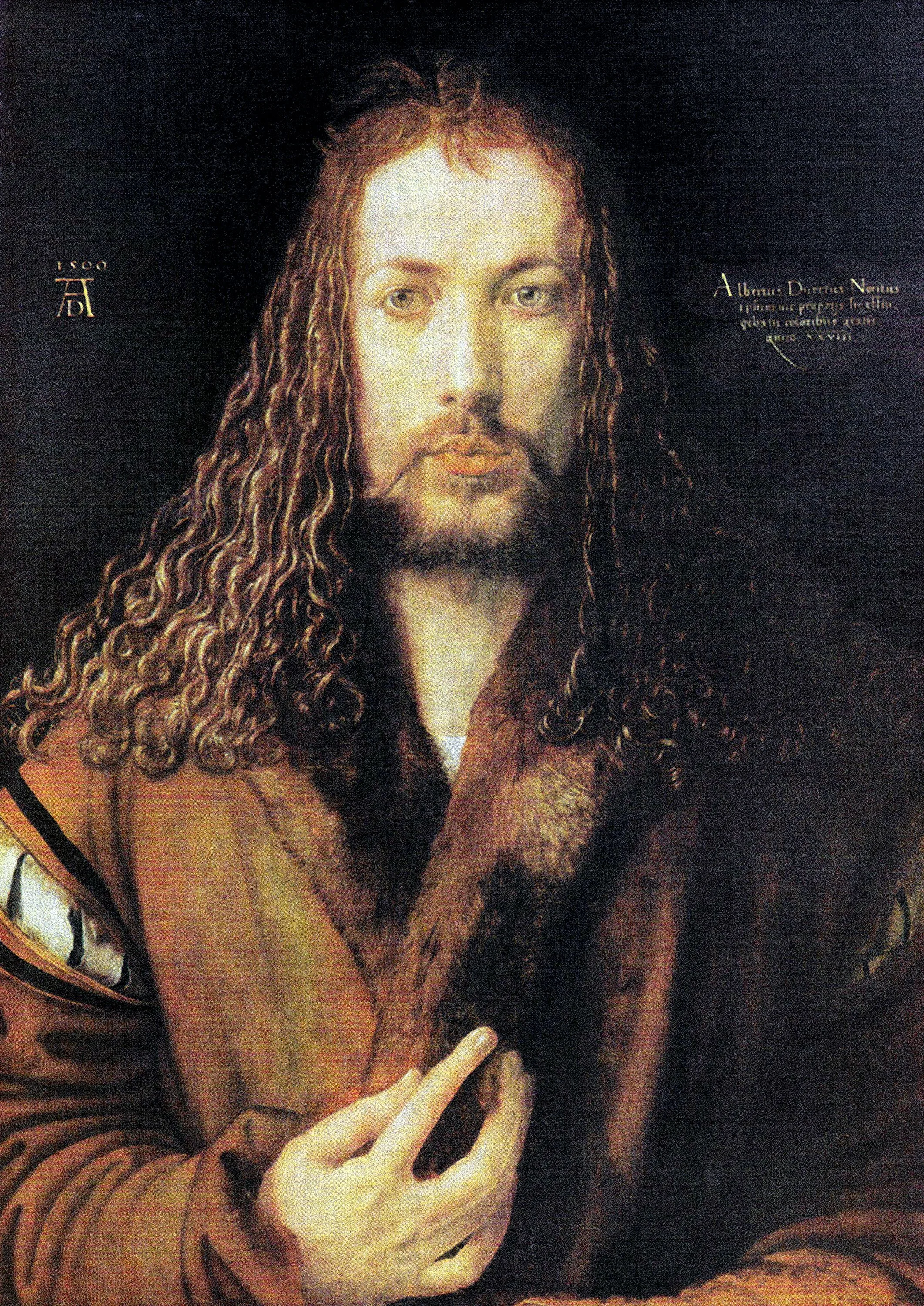 Self Portrait Wearing a Fur-trimmed Coat 1500