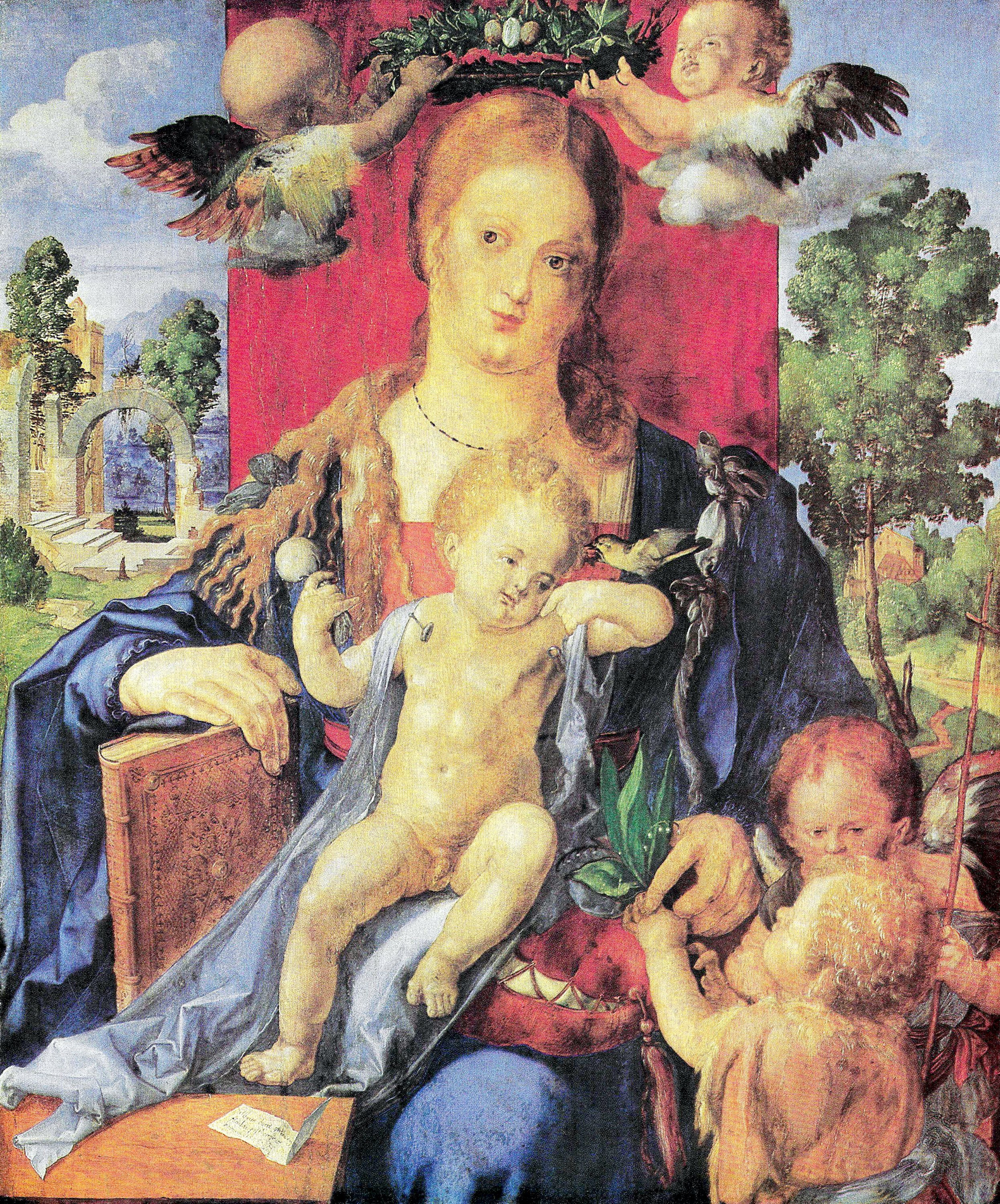 The Madonna with Greenfinch 1506
