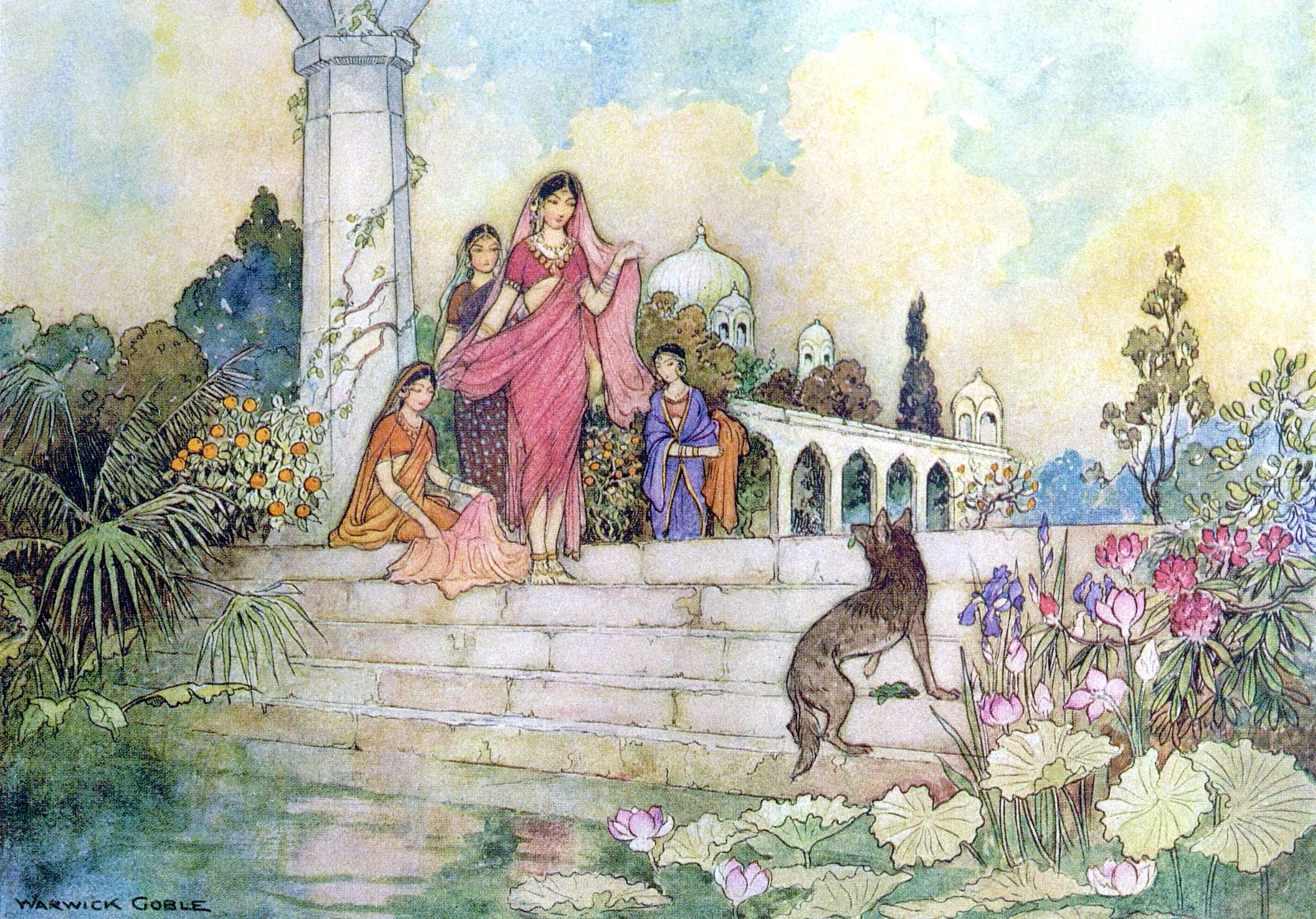 The jackal...opened his bundle of betel-leaves, put some into his mouth, and began chewing them