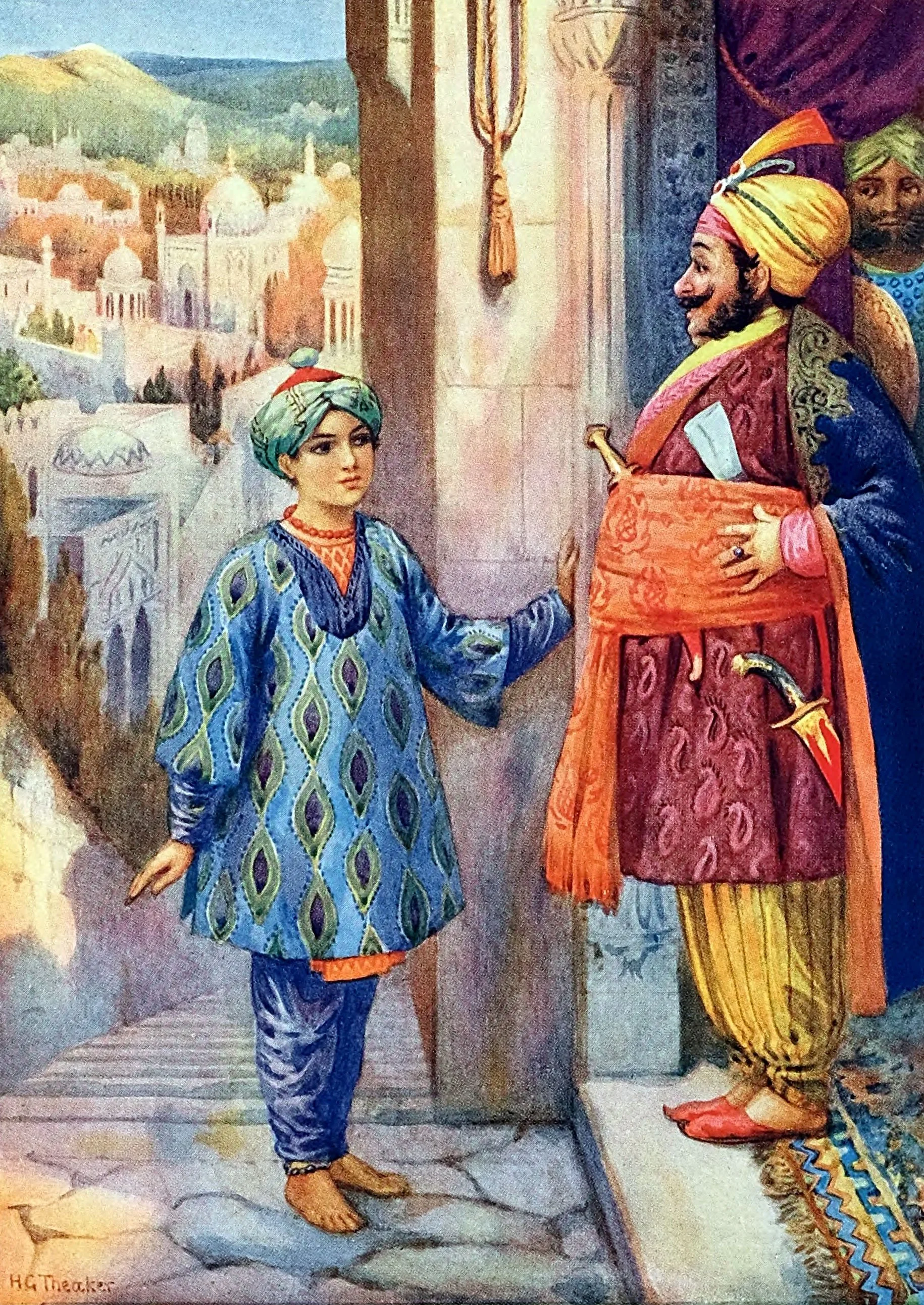 He demanded an audience of the Grand Vizier-from The Boy who could see Footsteps