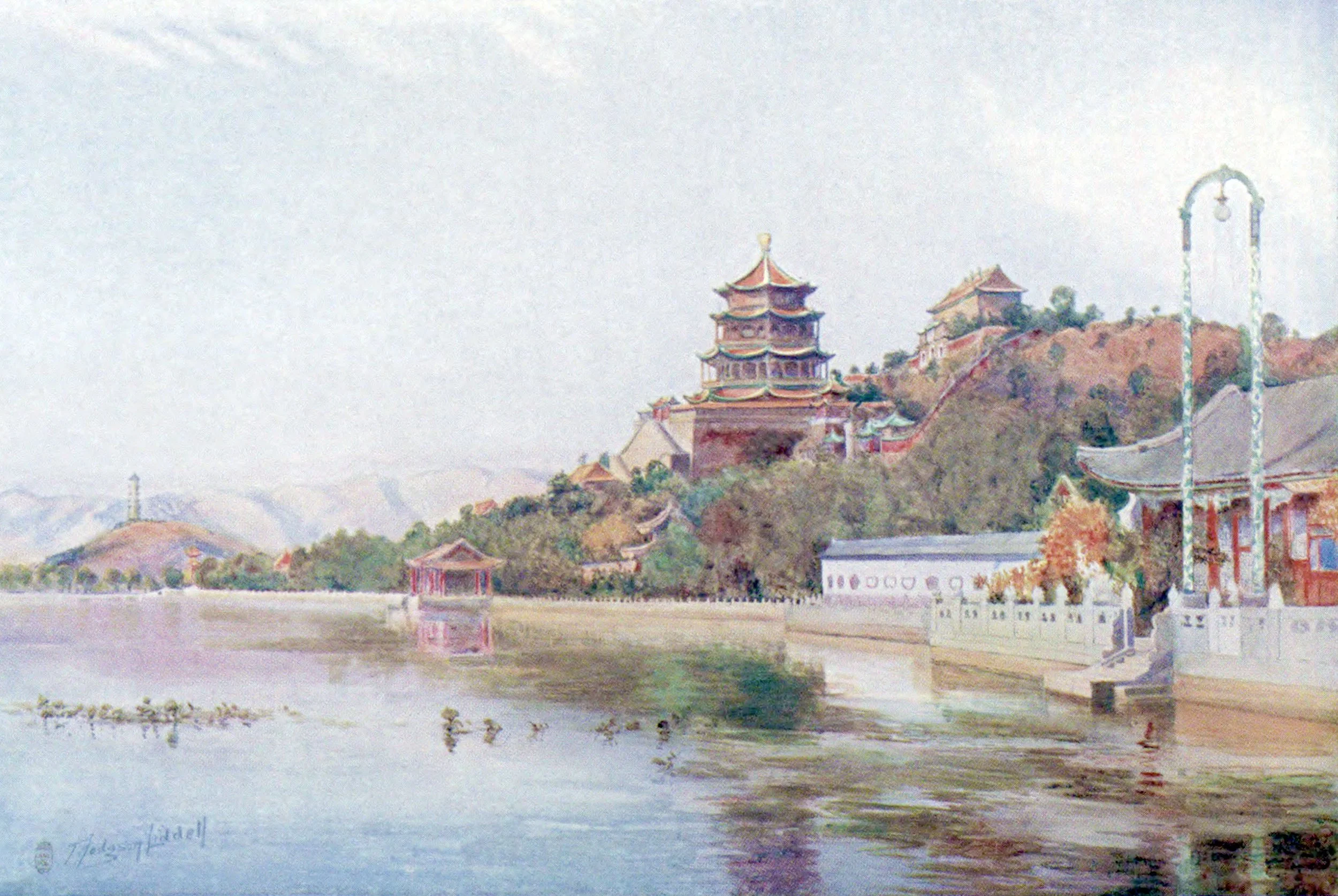 Peking-Pavilion of the Late Empress, Summer Palace