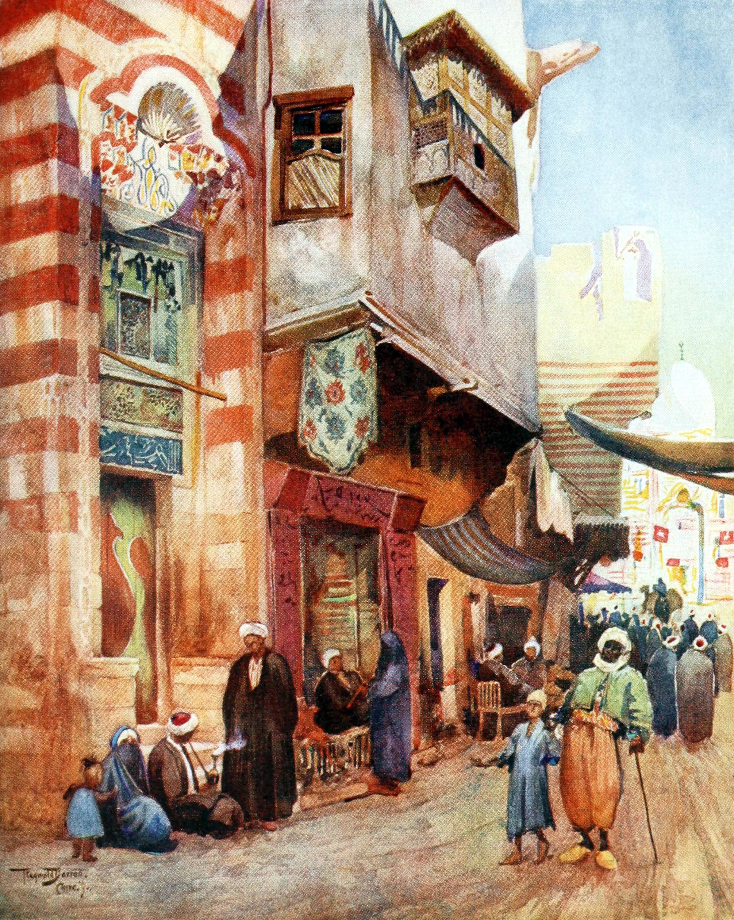 A Street Scene in Cairo