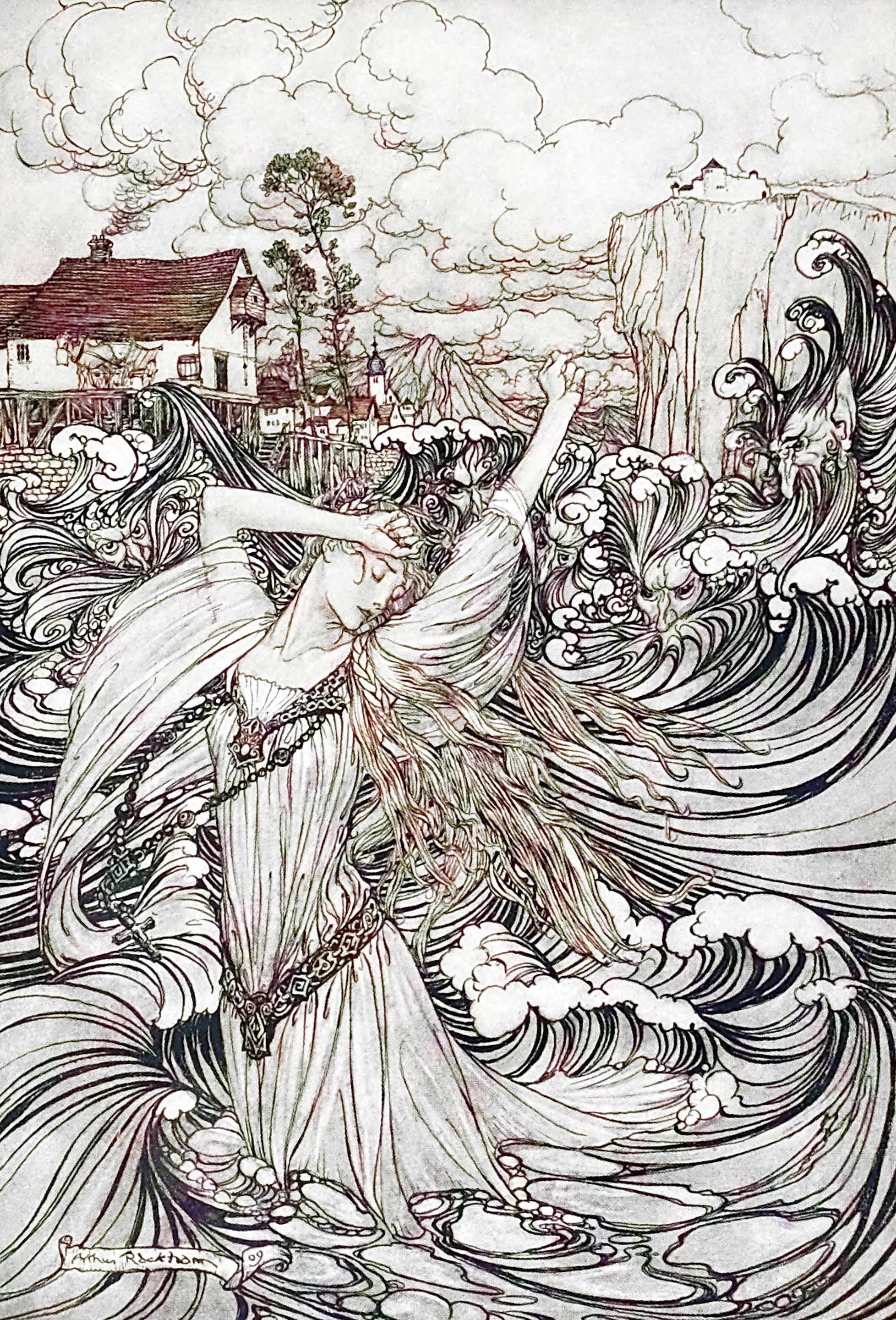 Soon she was lost to sight in the Danube