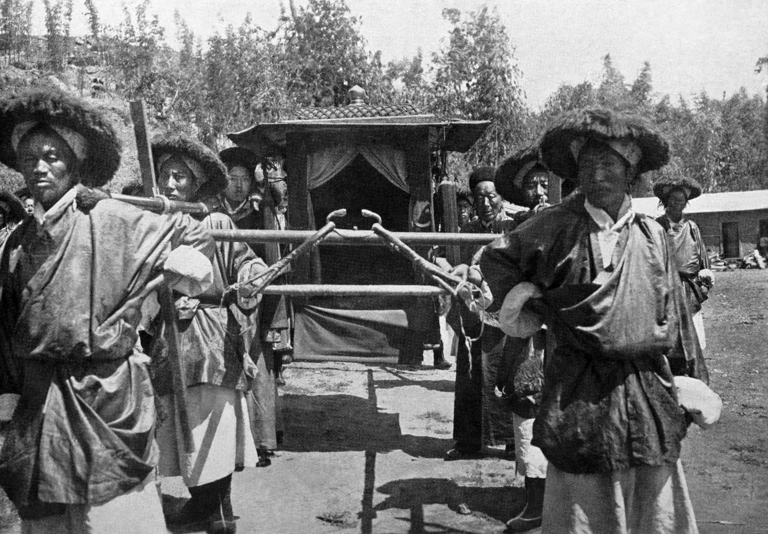 The Dalai Lama's palanquin