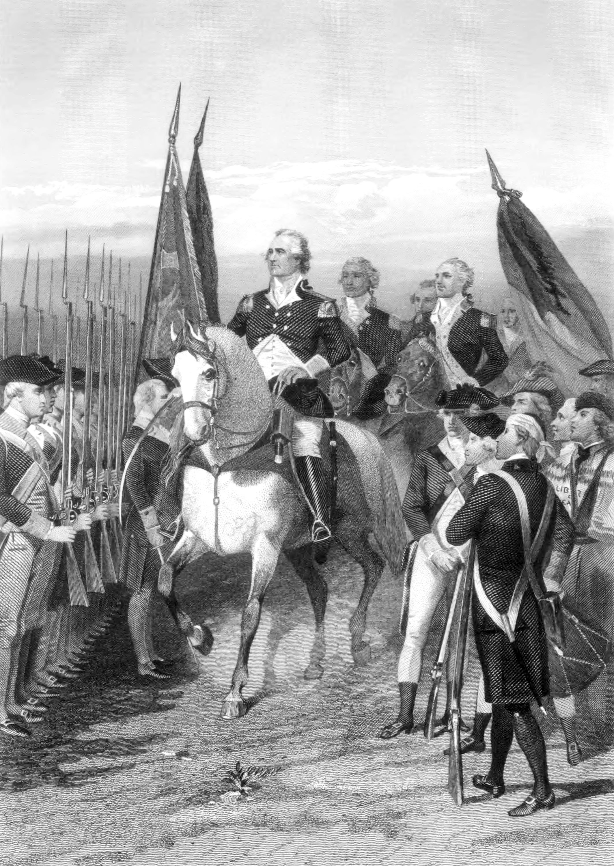 Washington taking command of the army