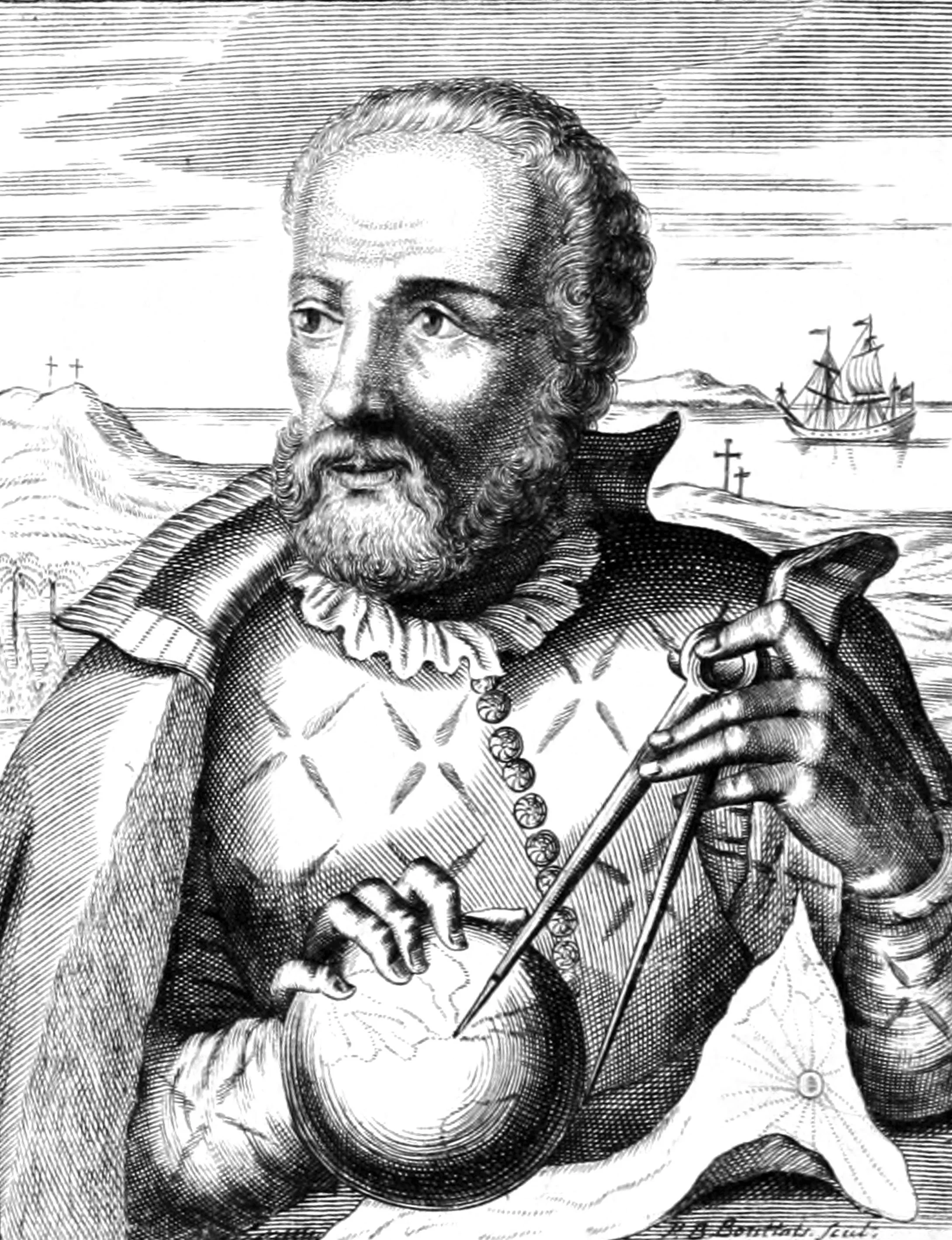 Hernando de Magellan, Portuguese Knight, discoverer of the Strait that bears his name