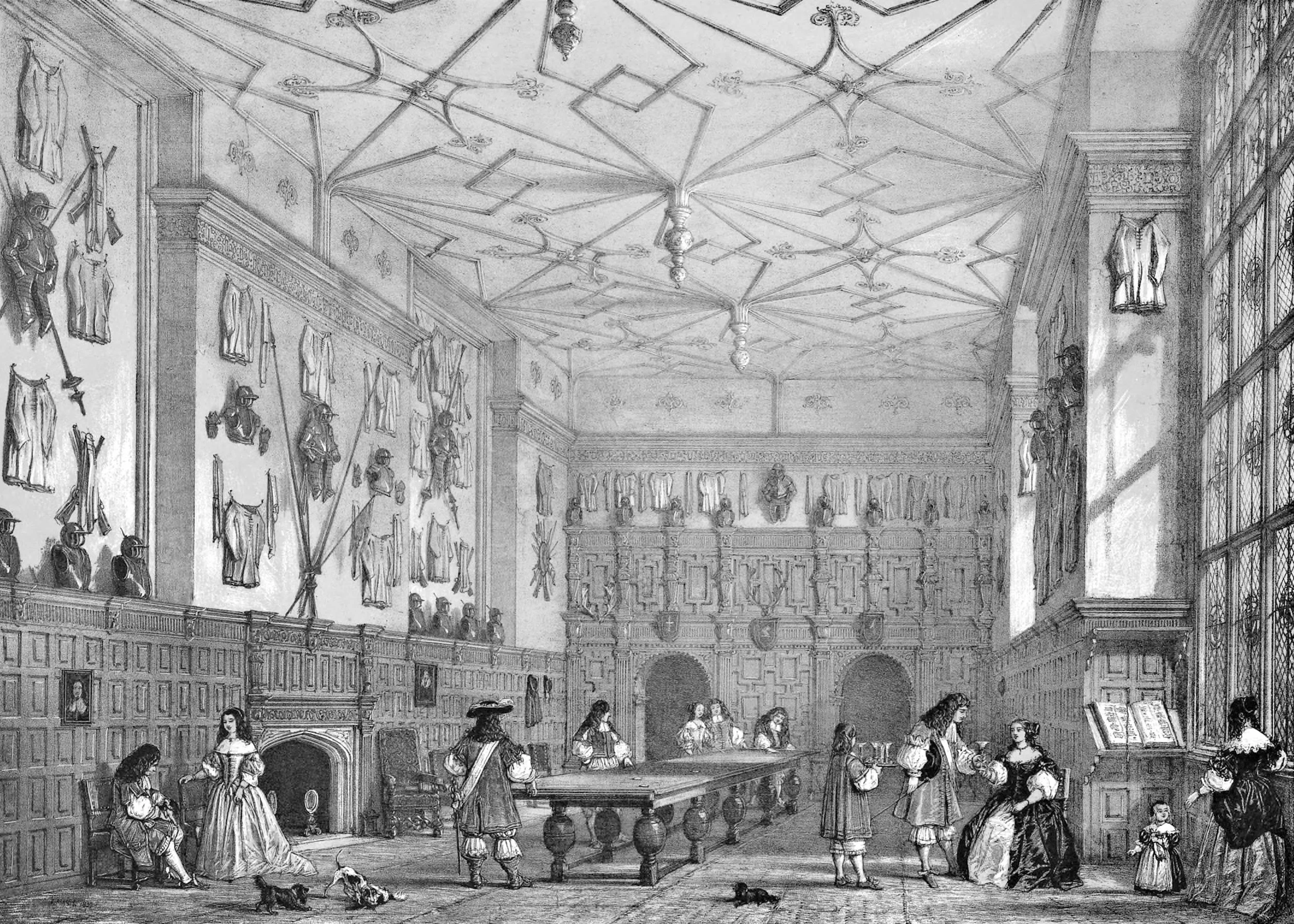 Hall, Littlecotes, Wilts