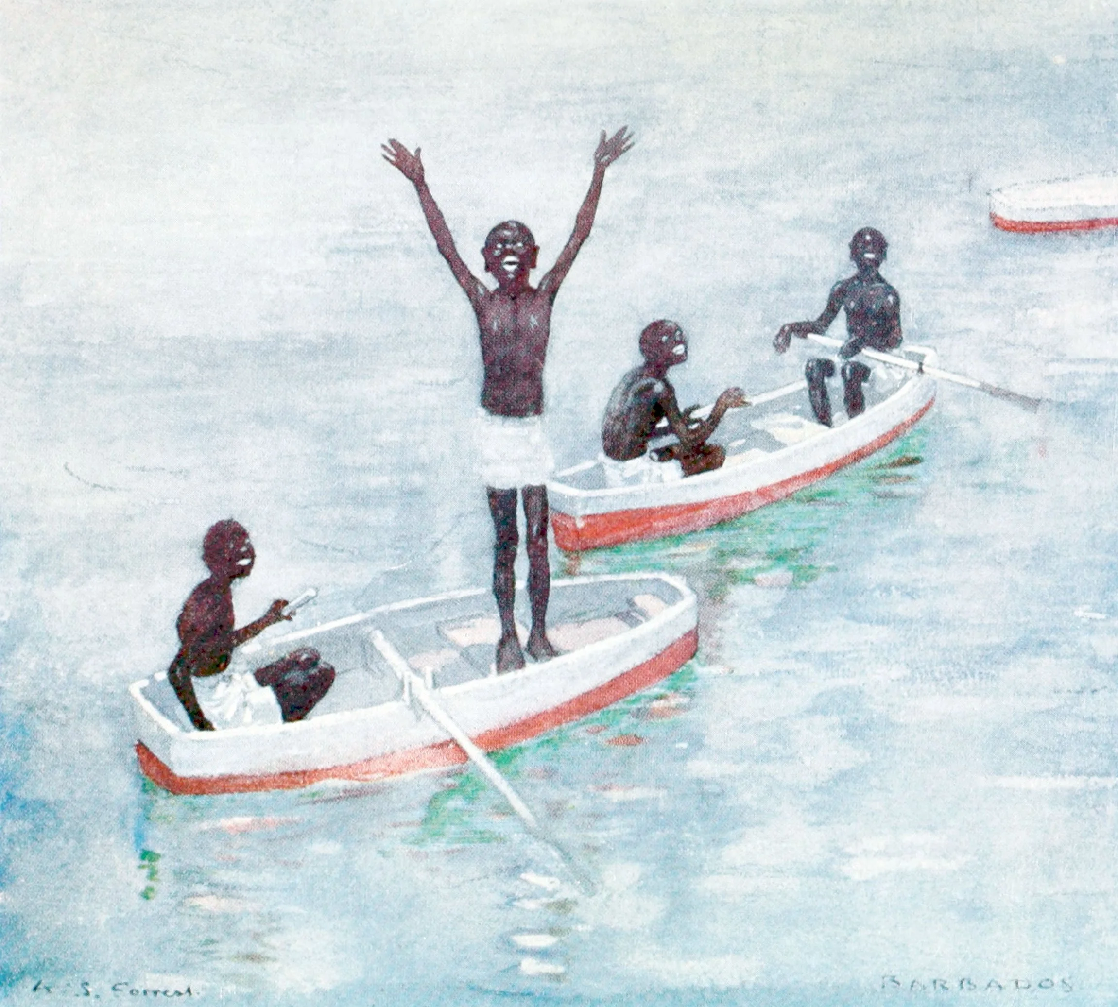 Diving Boys, Off Barbados