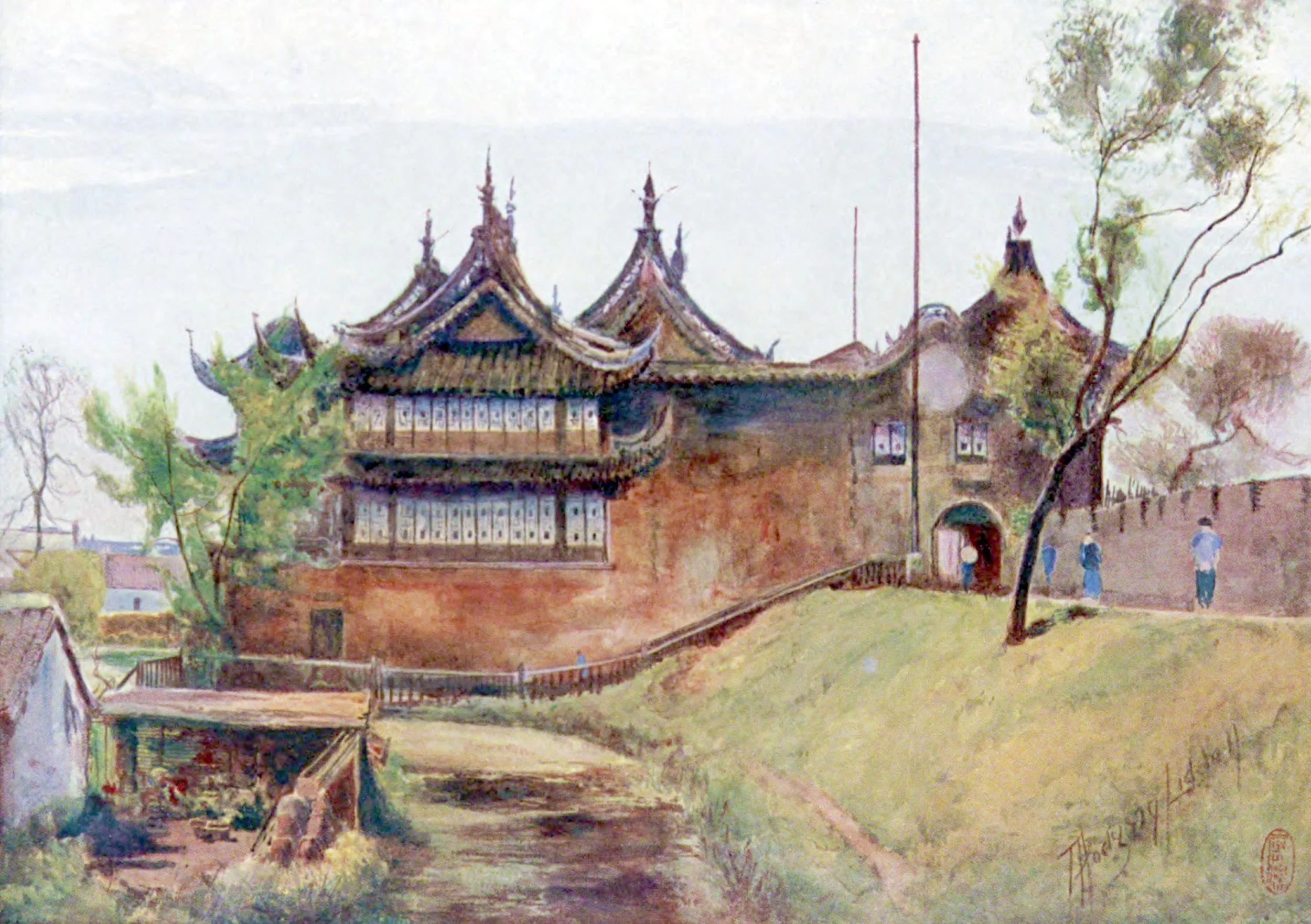 Shanghai- The Piece-Goods Temple, City Wall