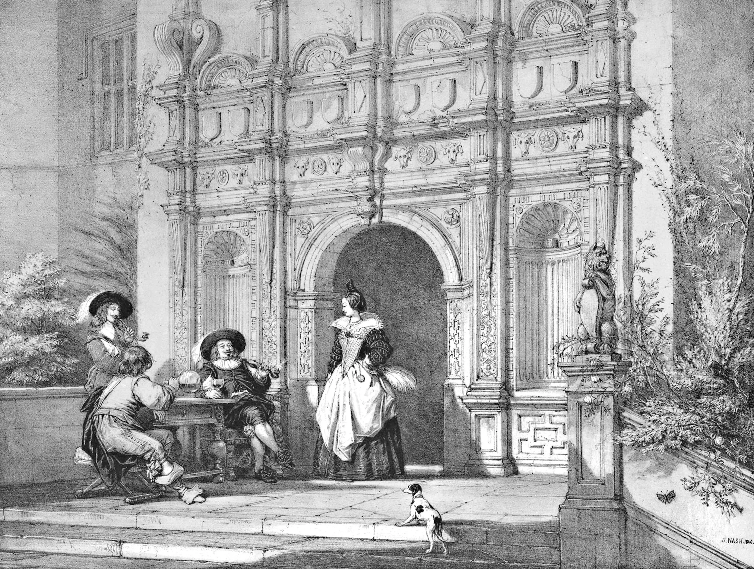 Porch, Wroxton Abbey, Oxfordshire