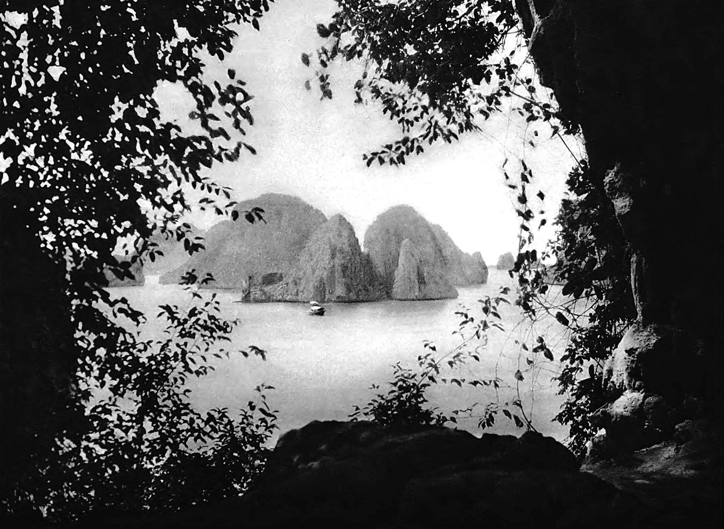 View of the Along Bay from a grotto
