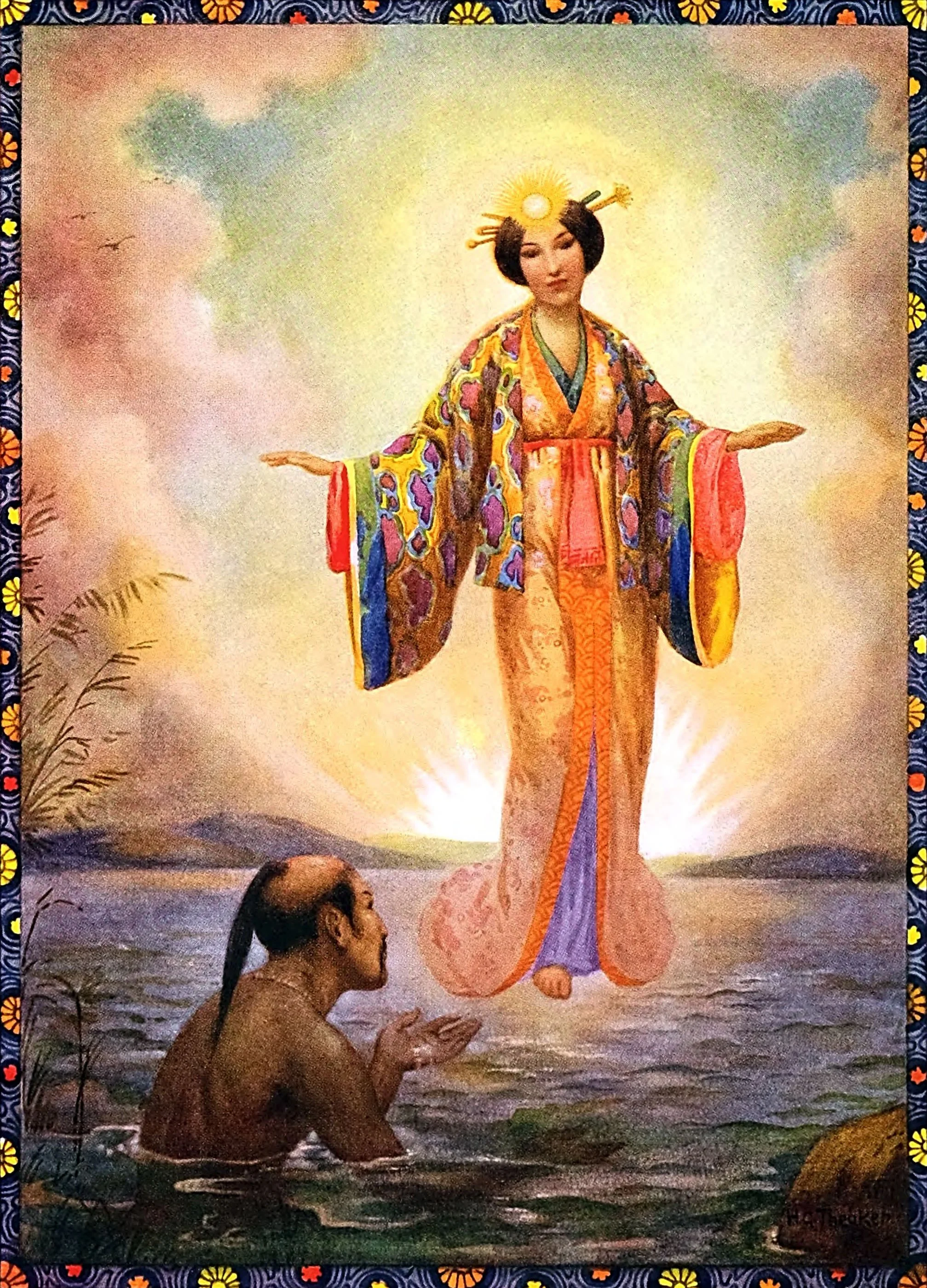 Amatersasu, the Great Heaven-Shining Diety-from The Plain of High Heaven