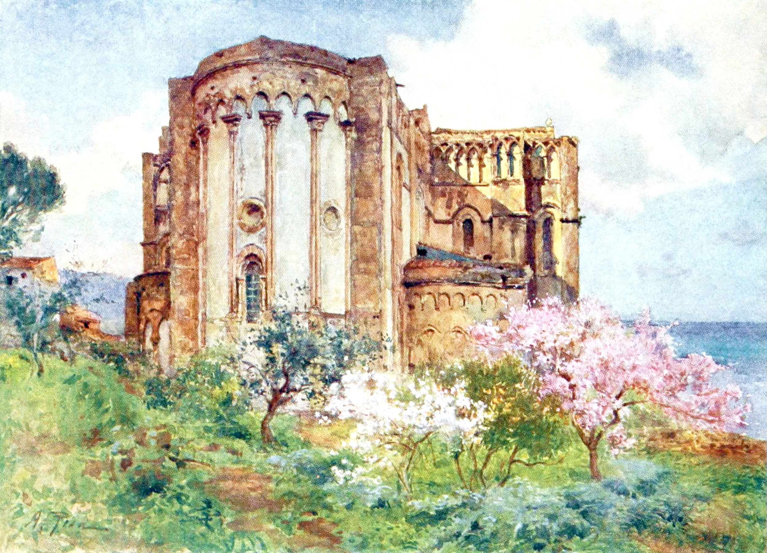 North-East View of the Cathedral, Cefalu