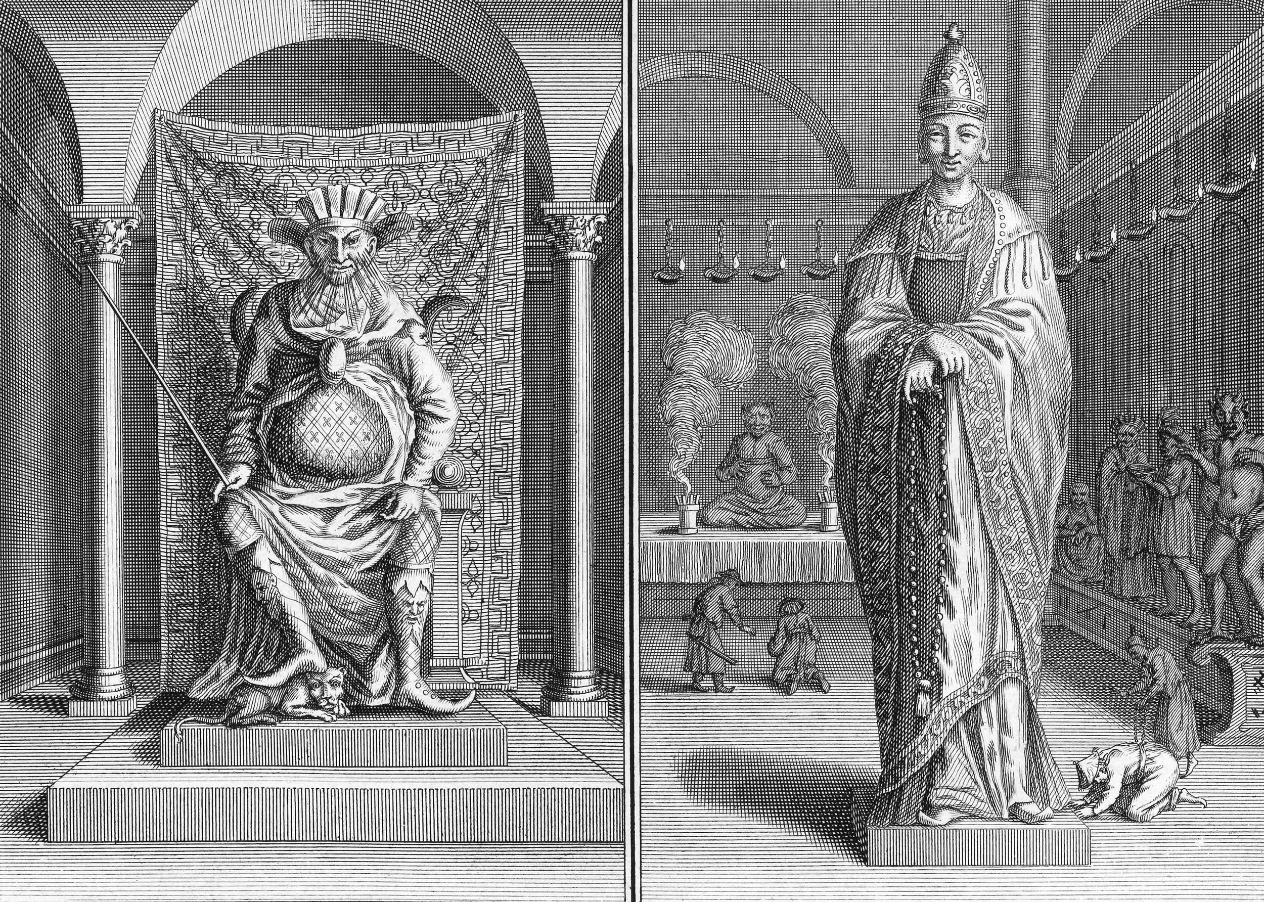 Chin-Hoan, Patron God of China. Deity that the Dutch Ambassadors call Lincing in their relations.