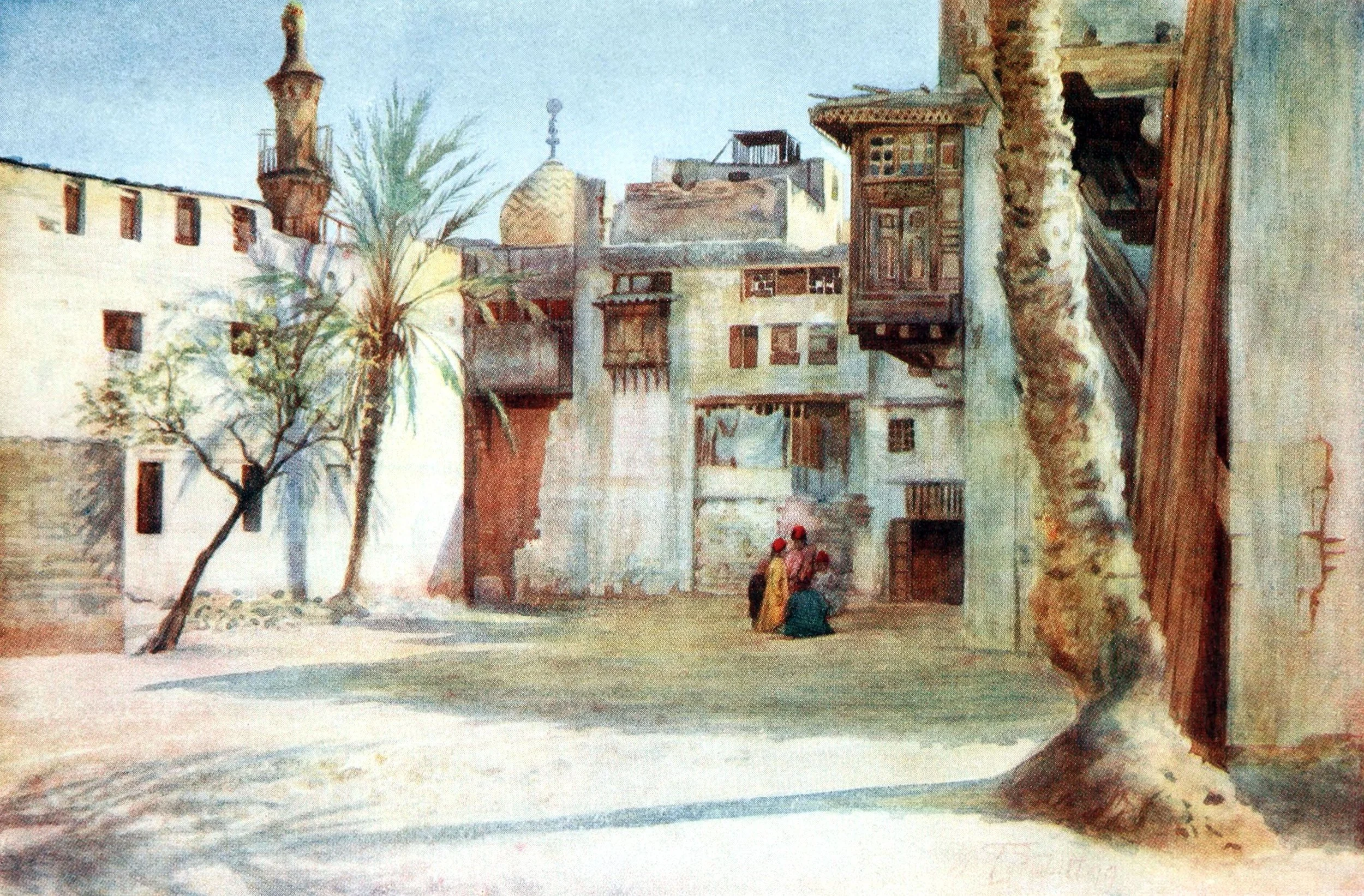 A Courtyard Near the Tentmakers' Bazaar, Cairo