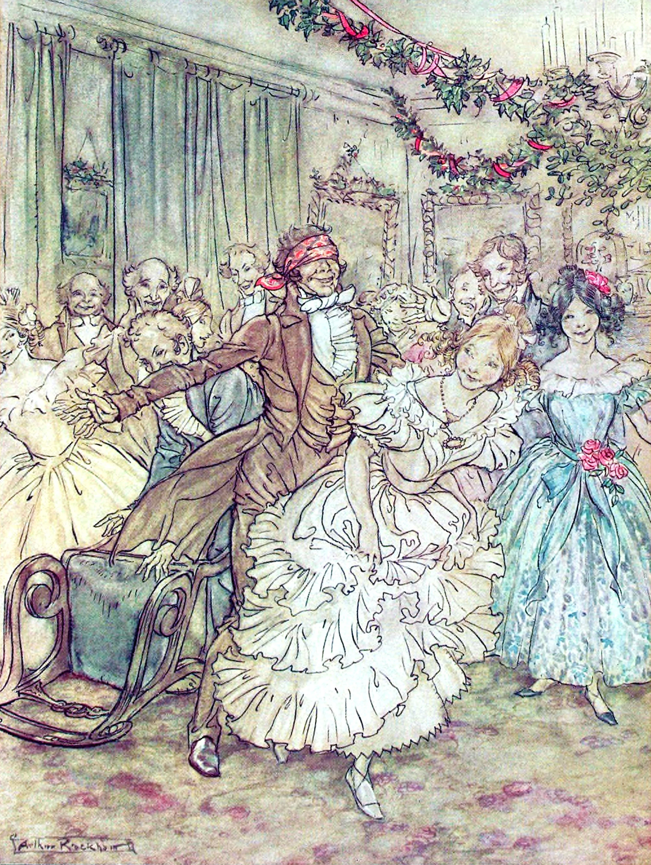 The way he went after that plump sister in the lace tucker