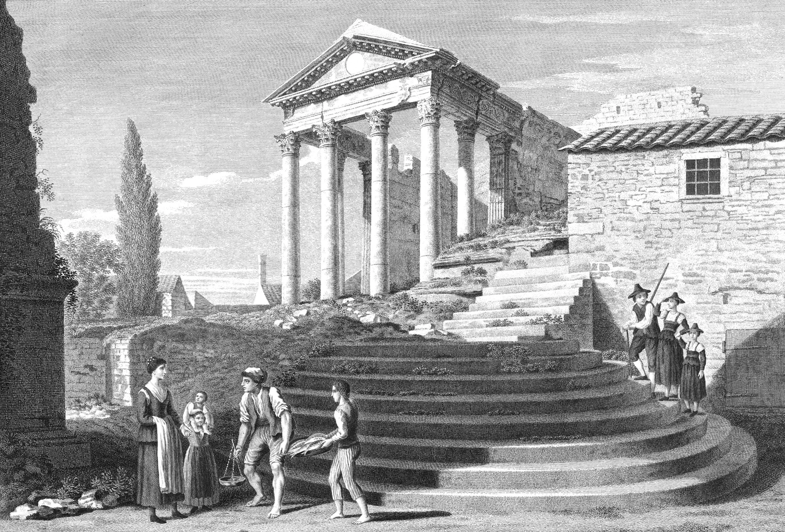 Temple of Rome and Augustus in Pola