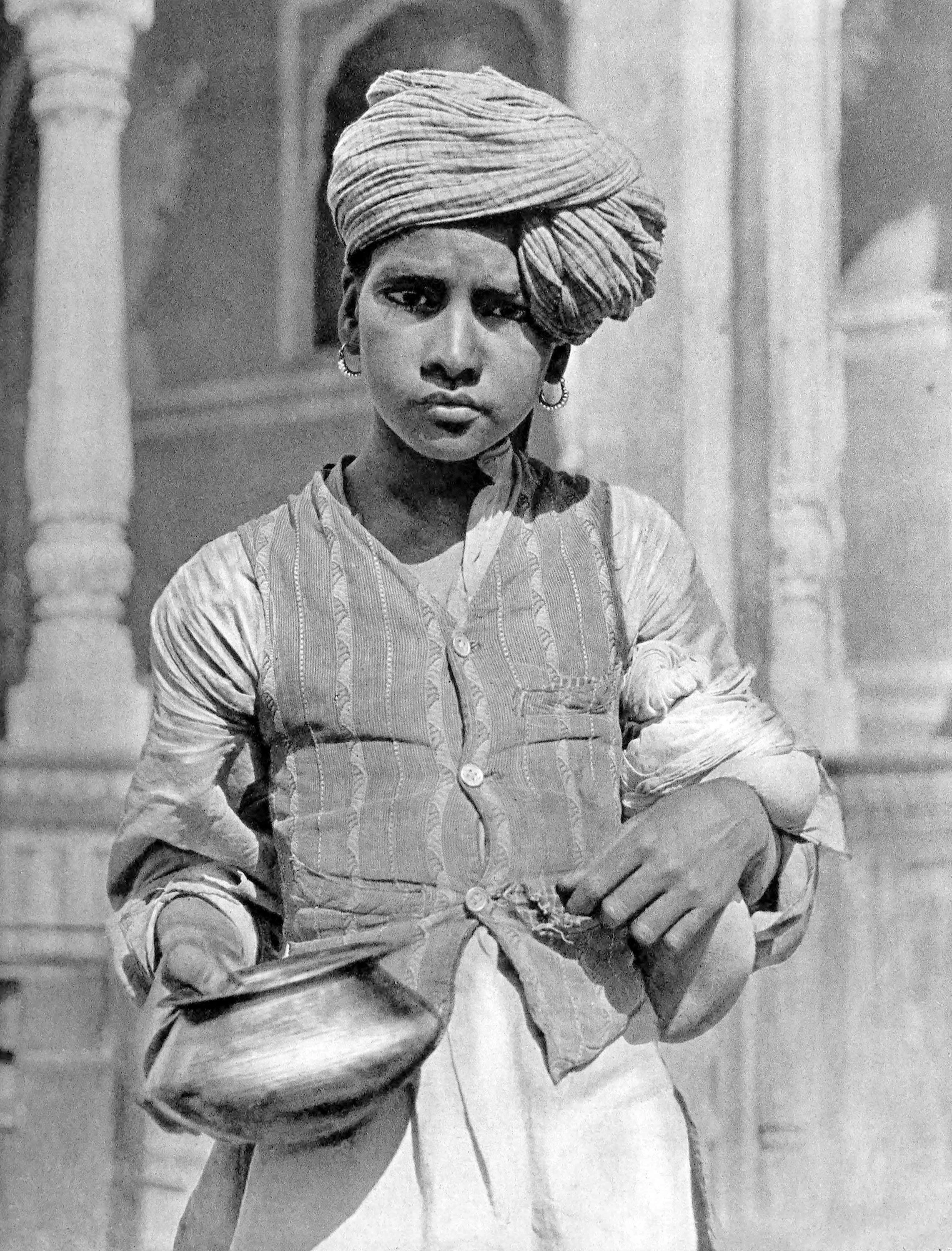 Boy with vessel