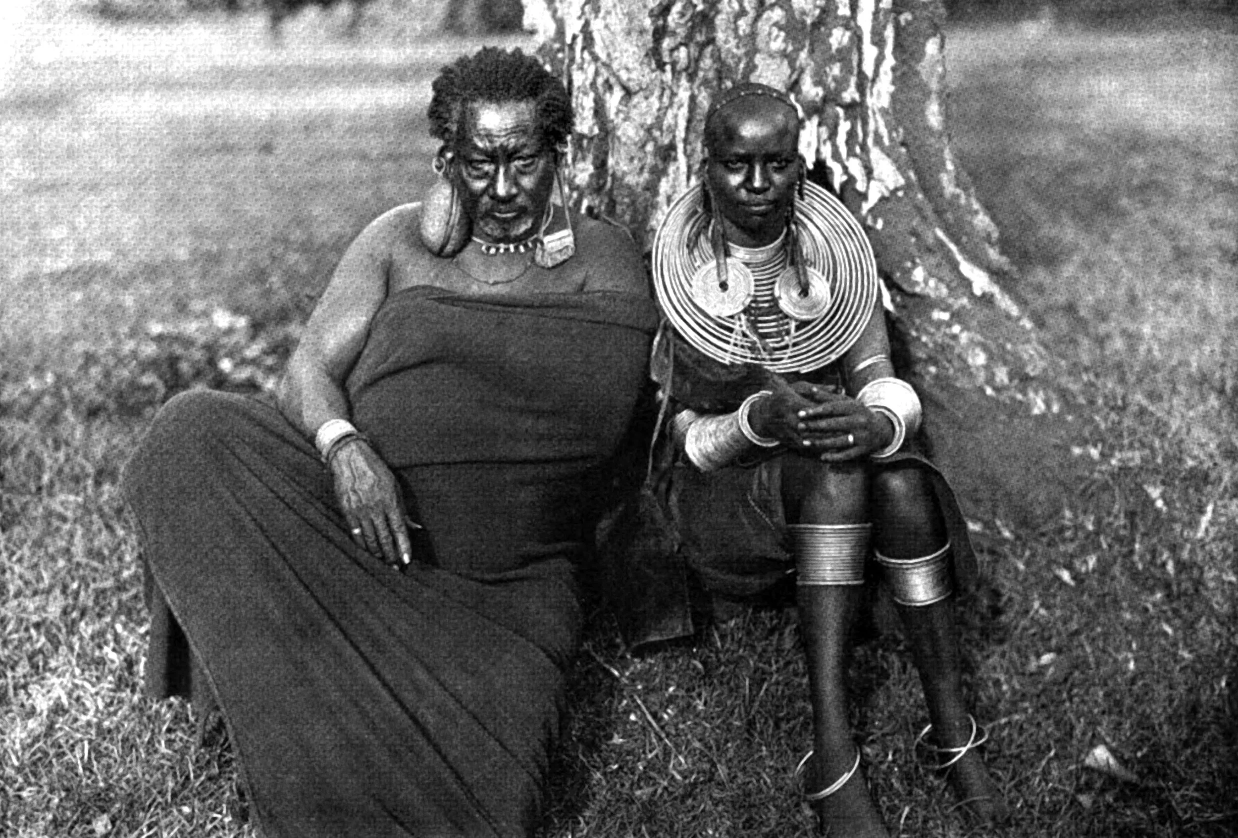 Exiled Masai Chief with Wife