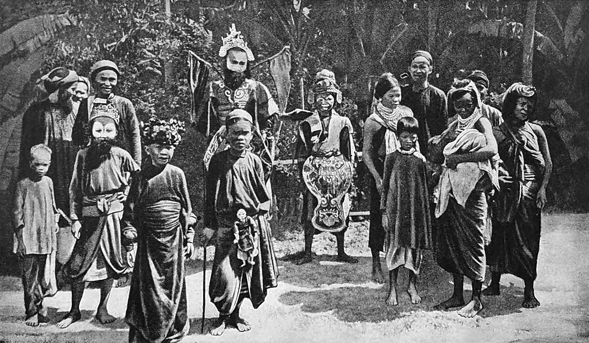 Annamese actors in a festival