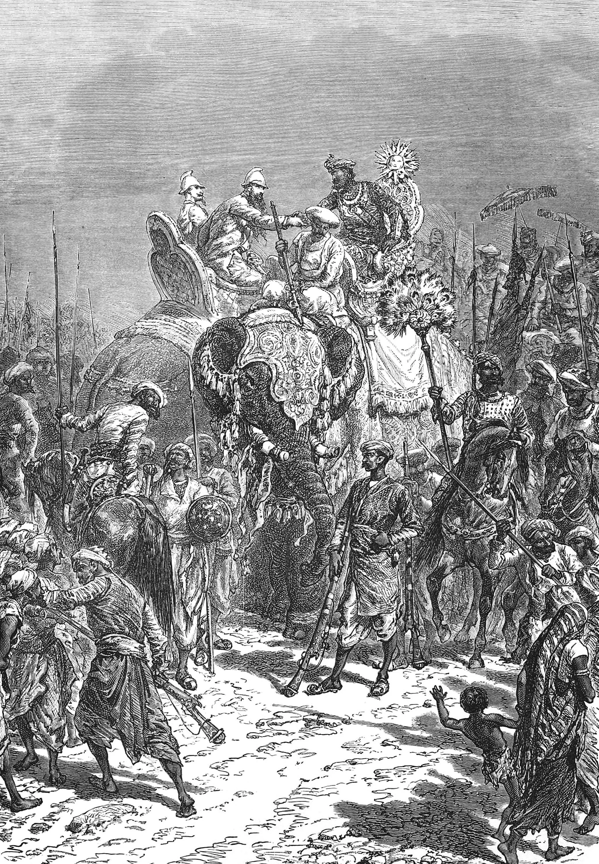 Meeting of the Travellers with the Maharajah of Chhatarpur at Khajuraho