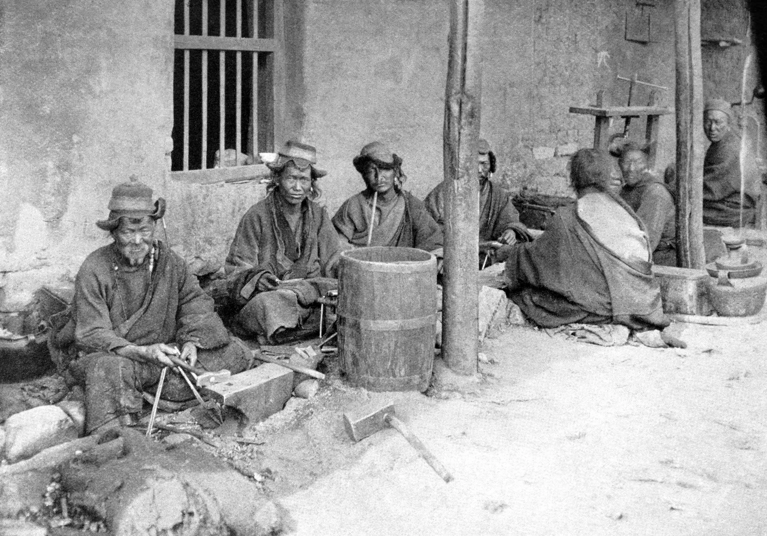 Munitions-Blacksmiths working in the Lhasa Arsenal