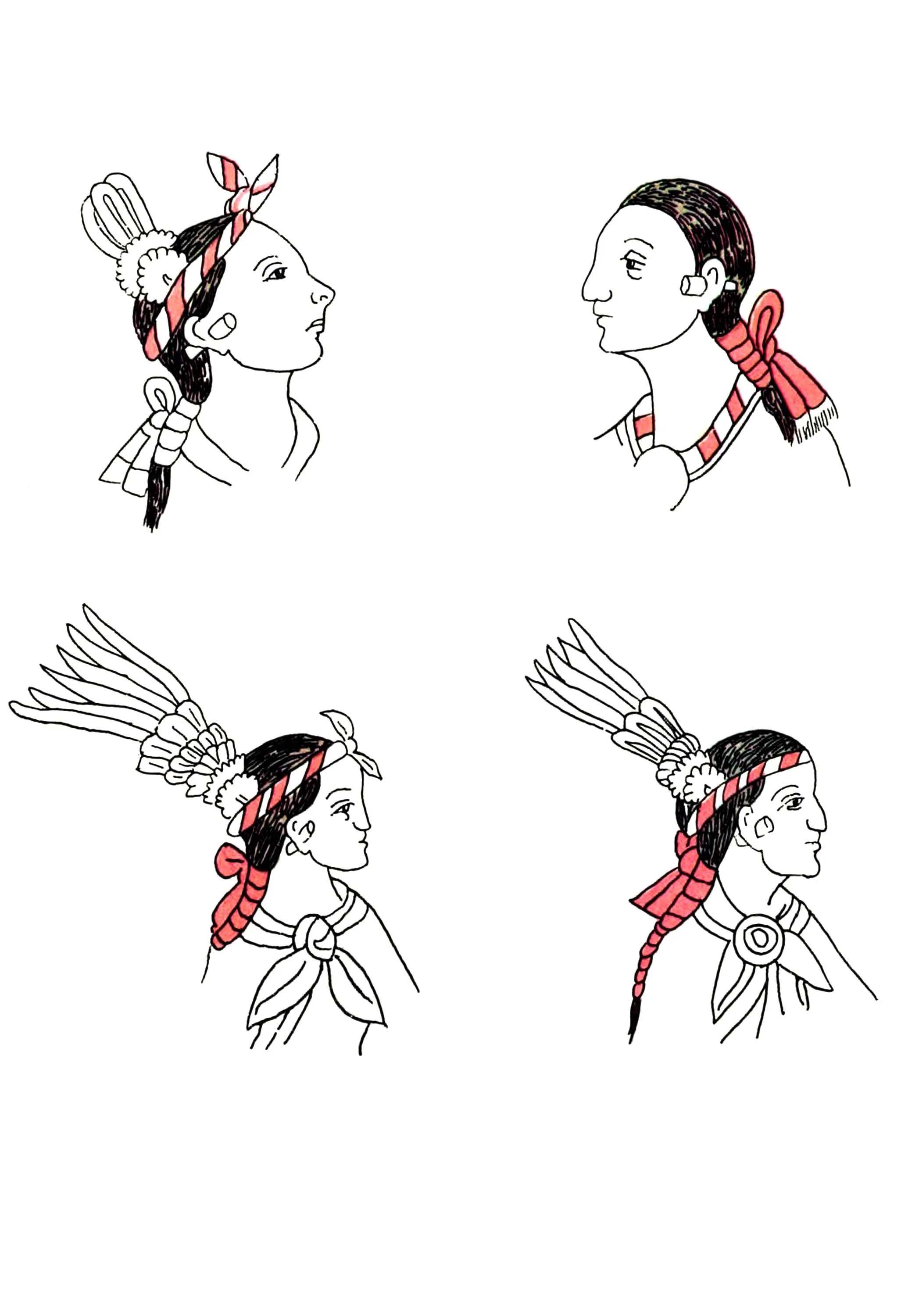 Hairstyles of Tlaxacalan Lords