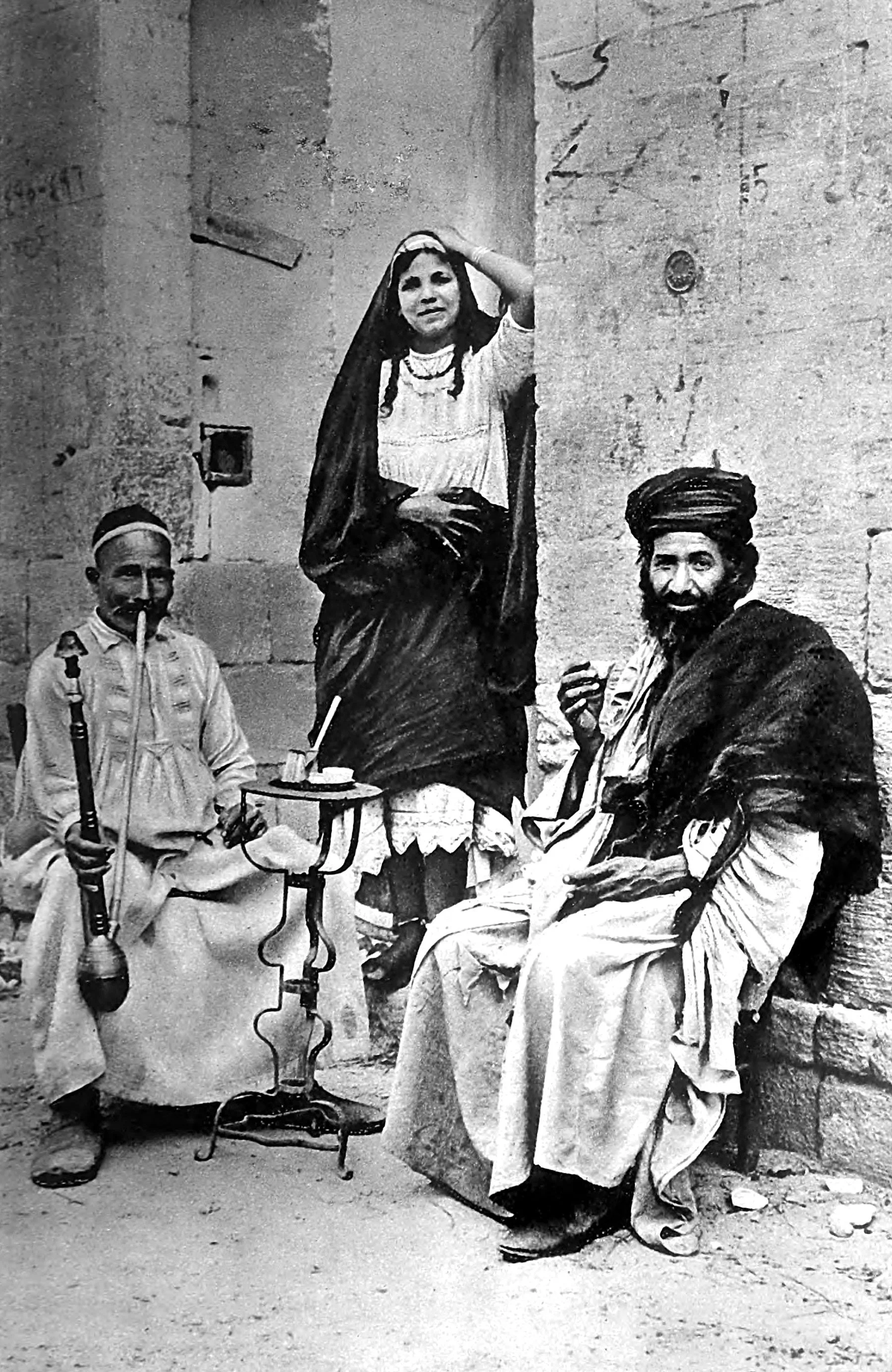 Turbaned beggar, and dancing girl, and sleek prosperity enjoying its pipe of coffee