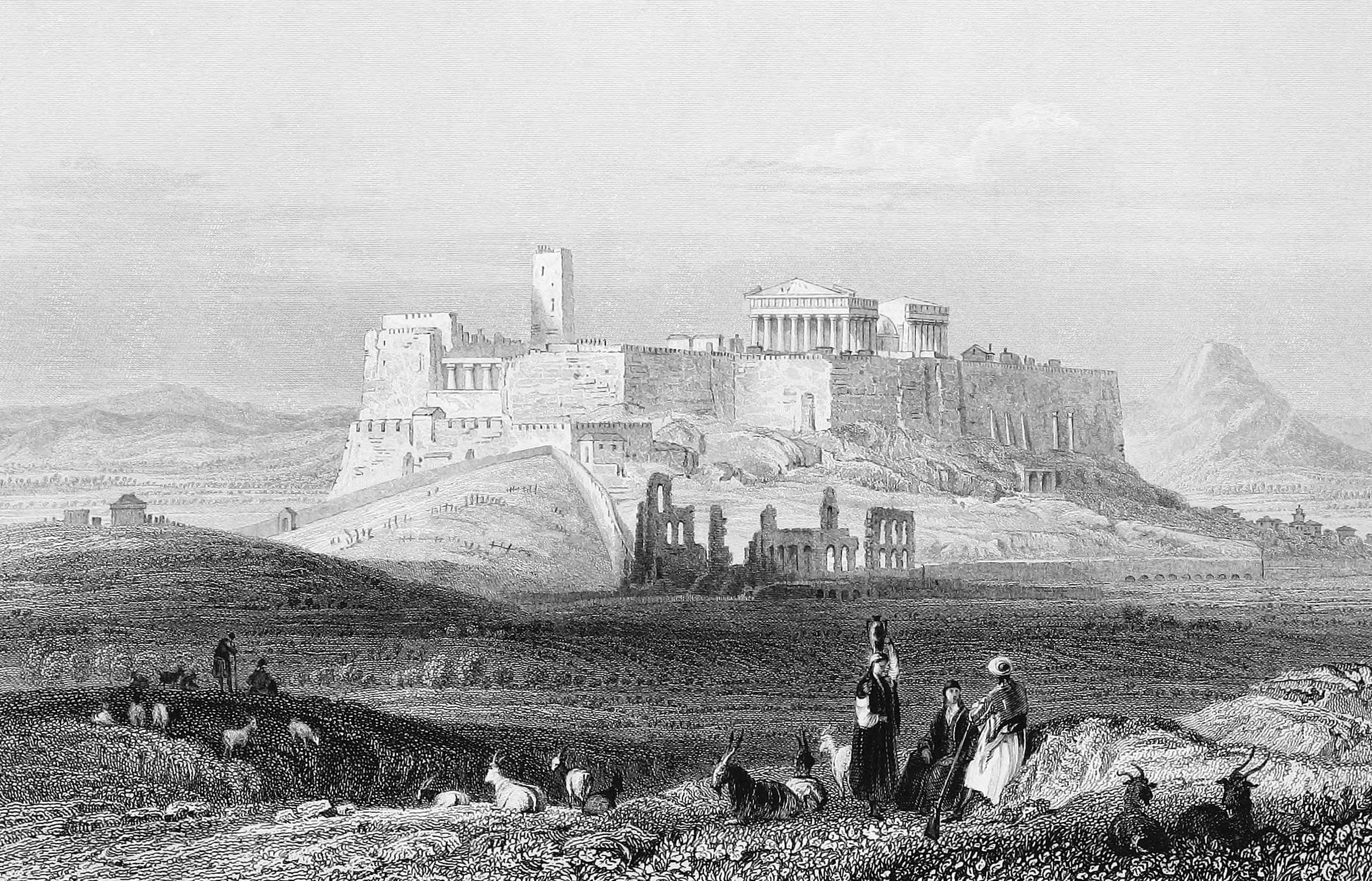 Athens View from the museum