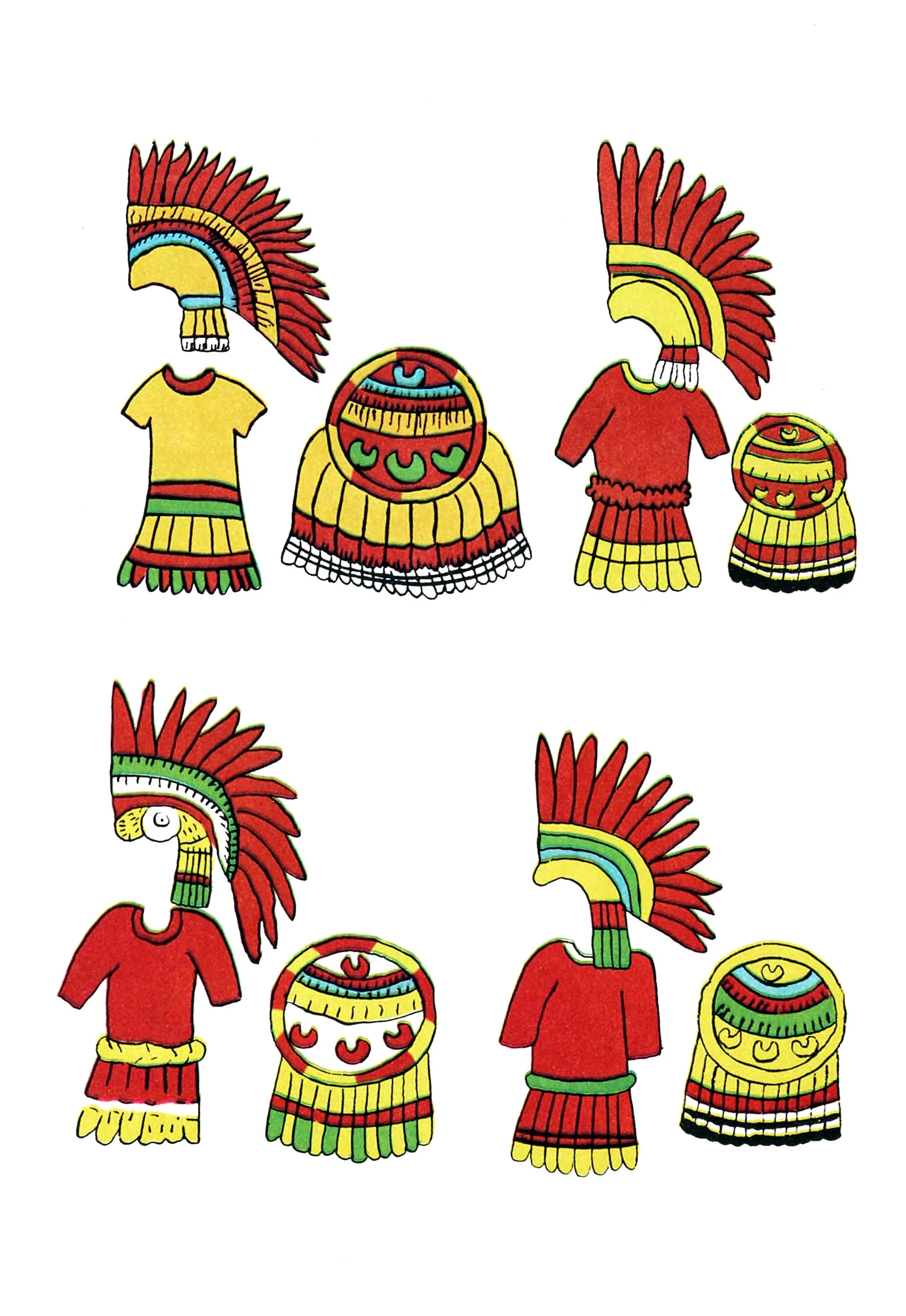 Banners, garments, and shields of great captains