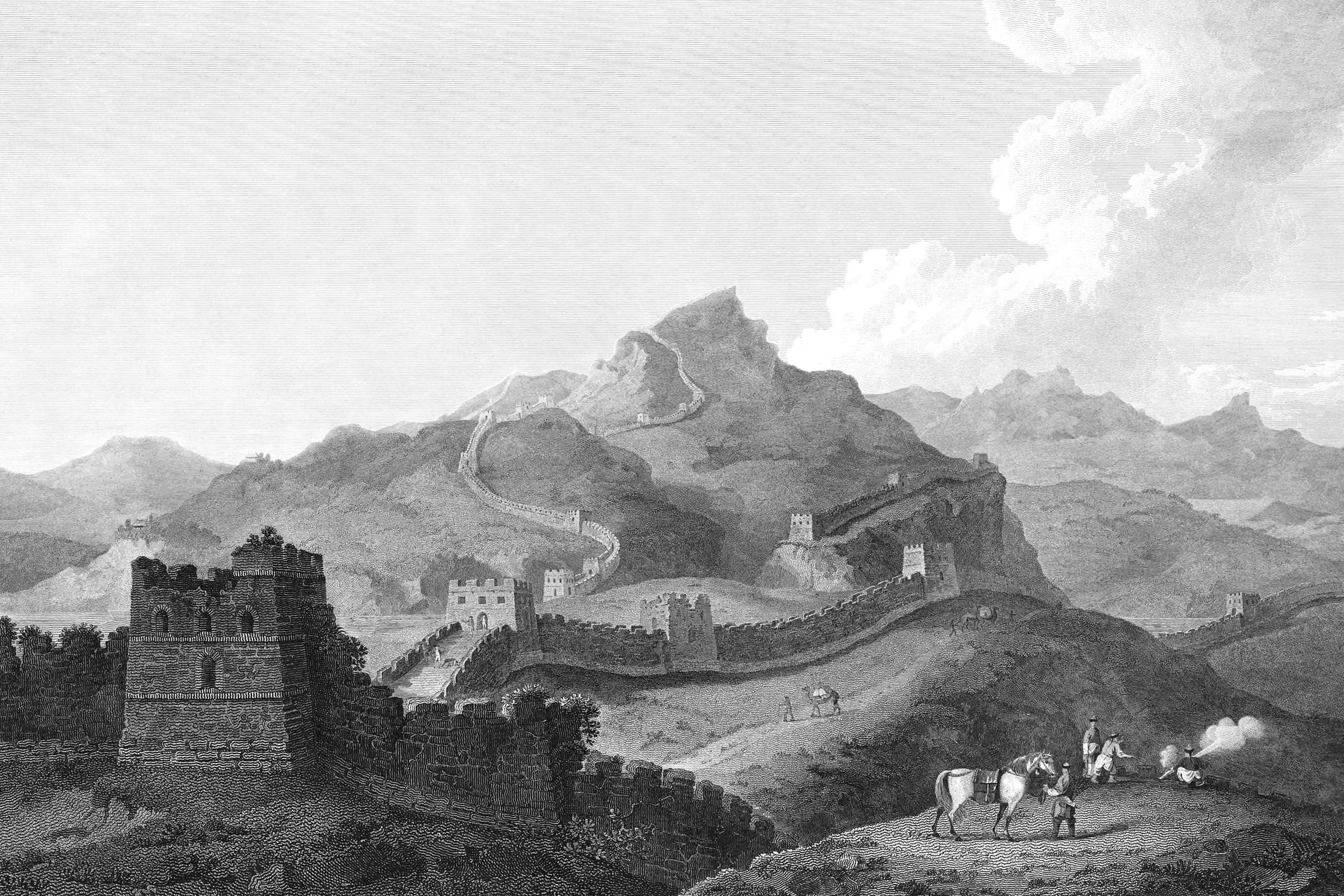 View of the Great Wall of China