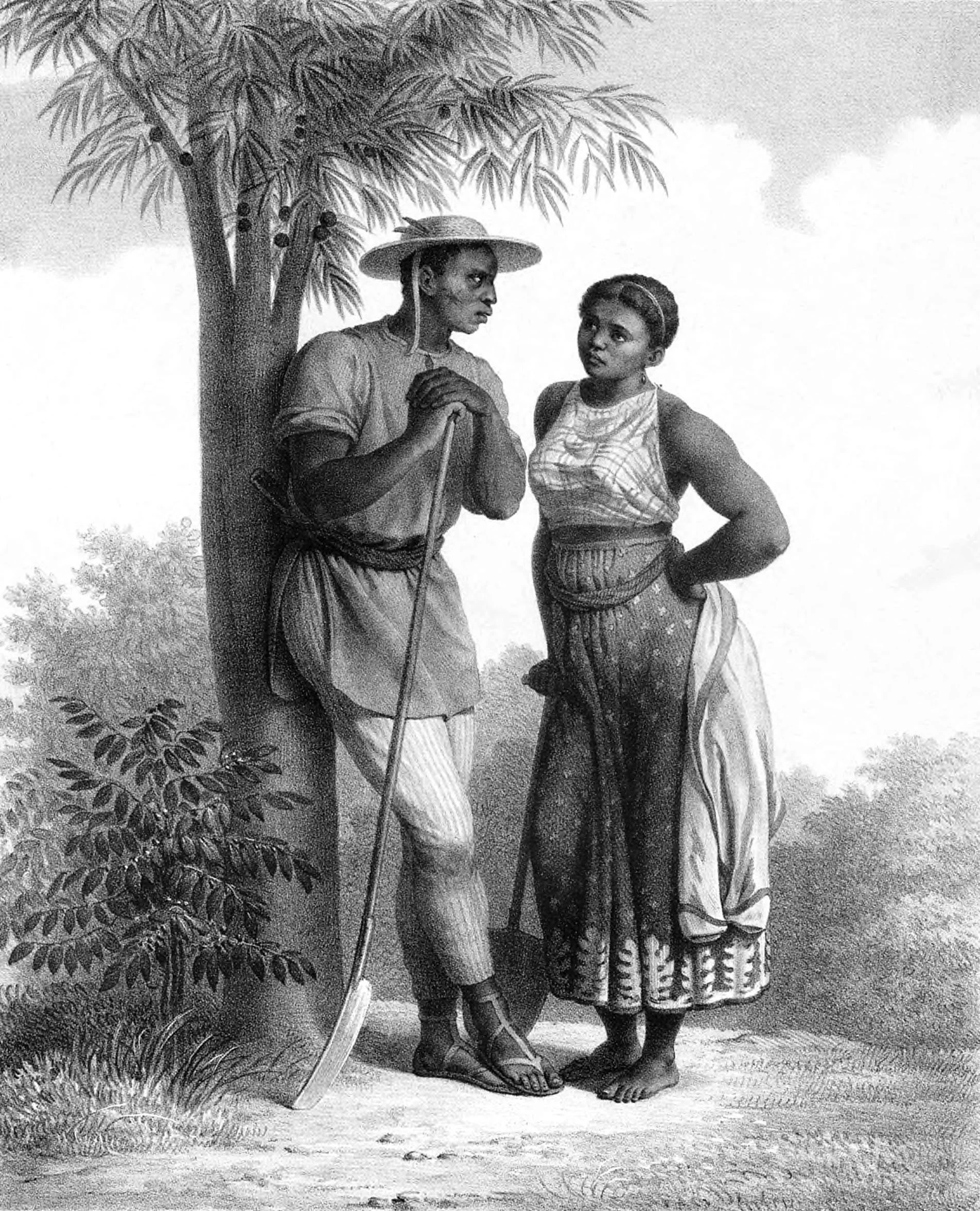 Couple on a coffee farm