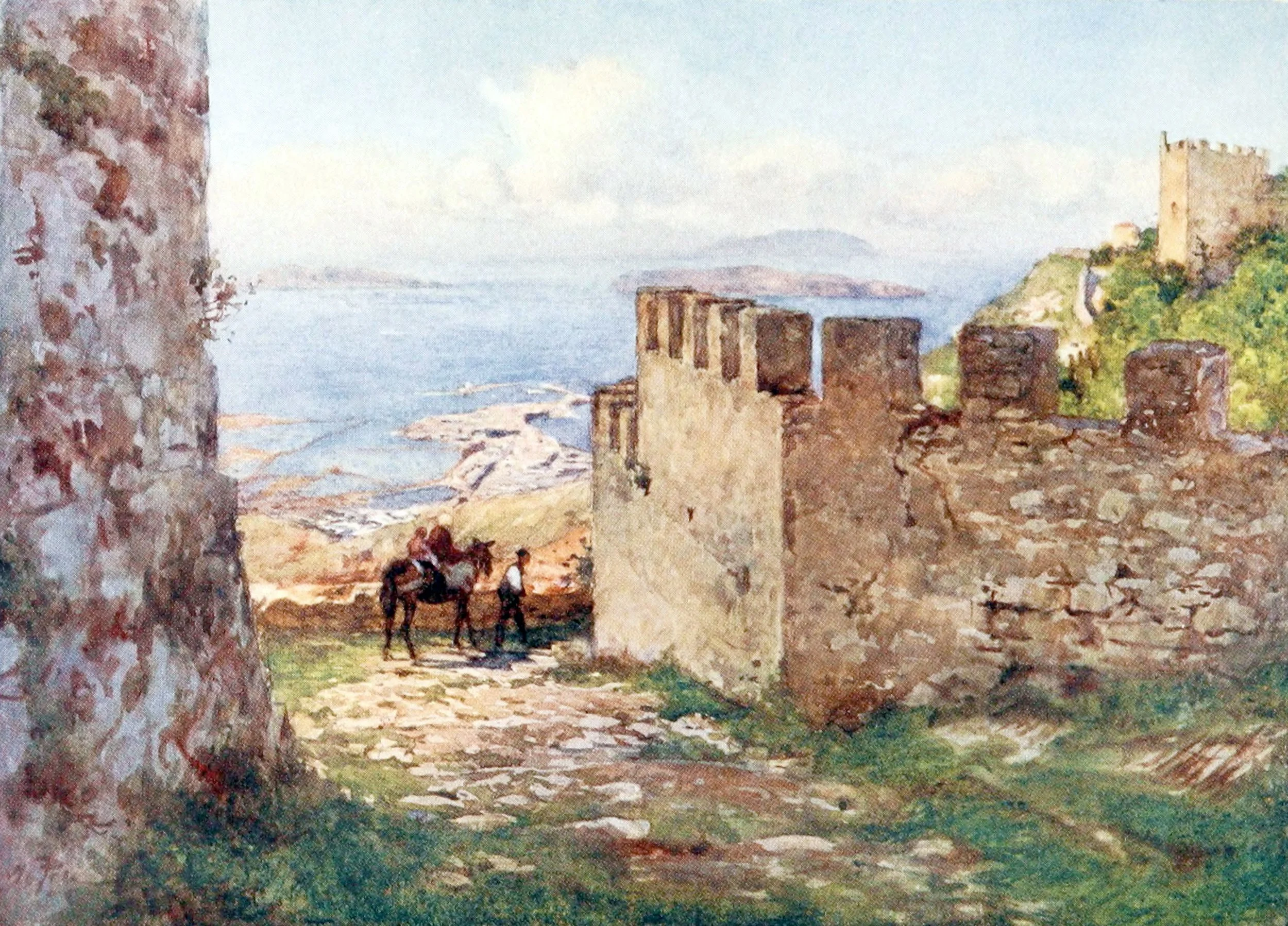 Trapani and the Aigidian Islands from Castle of Monte San Giuliano
