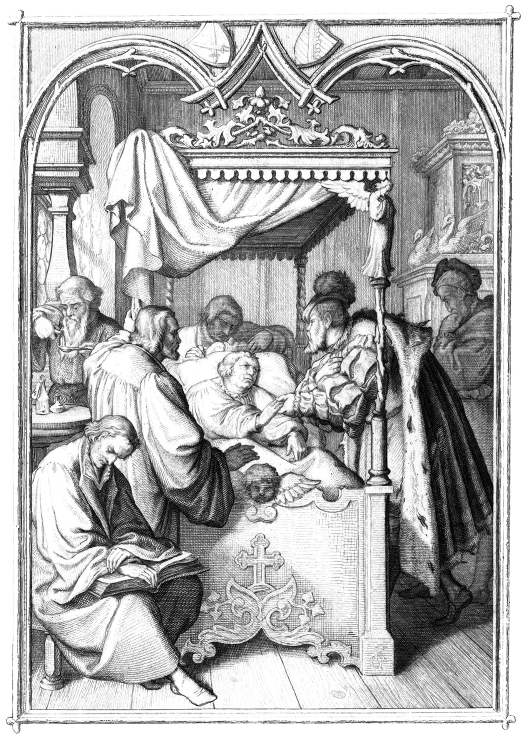Luther visited in sickness by the Elector John Frederick