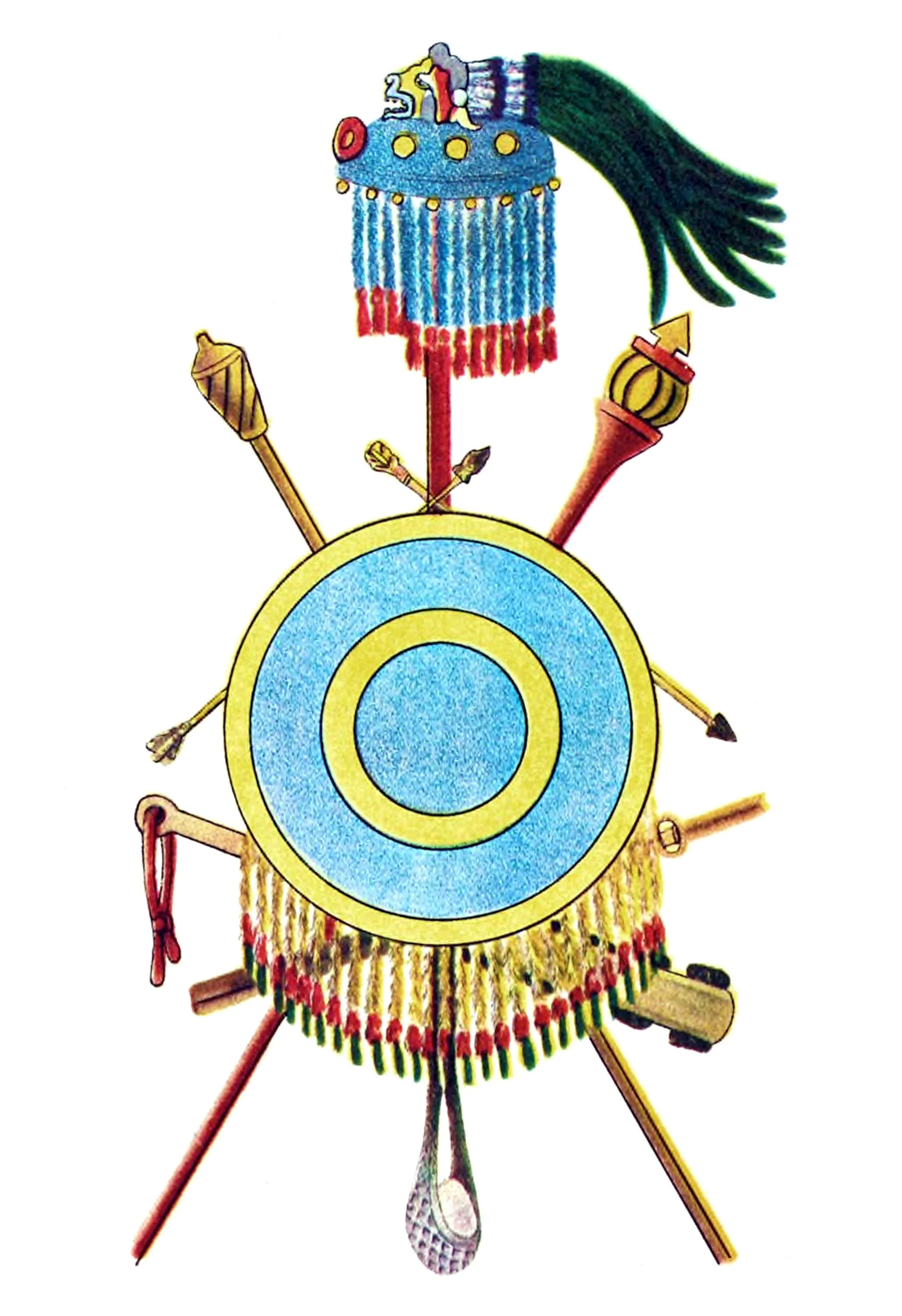 Tlaxacalan Antique weapons trophy 4