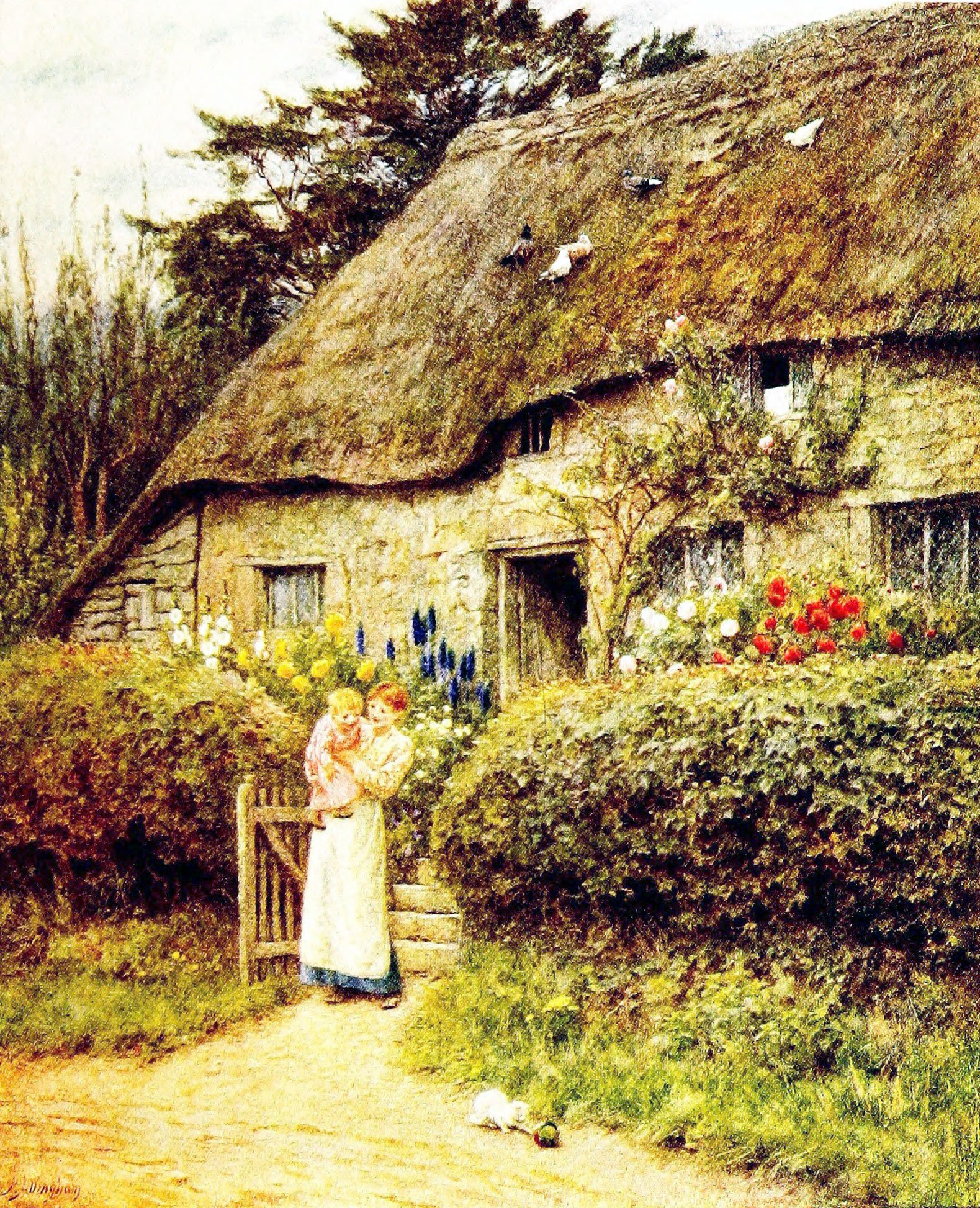 At a Cottage Gate, Dorset