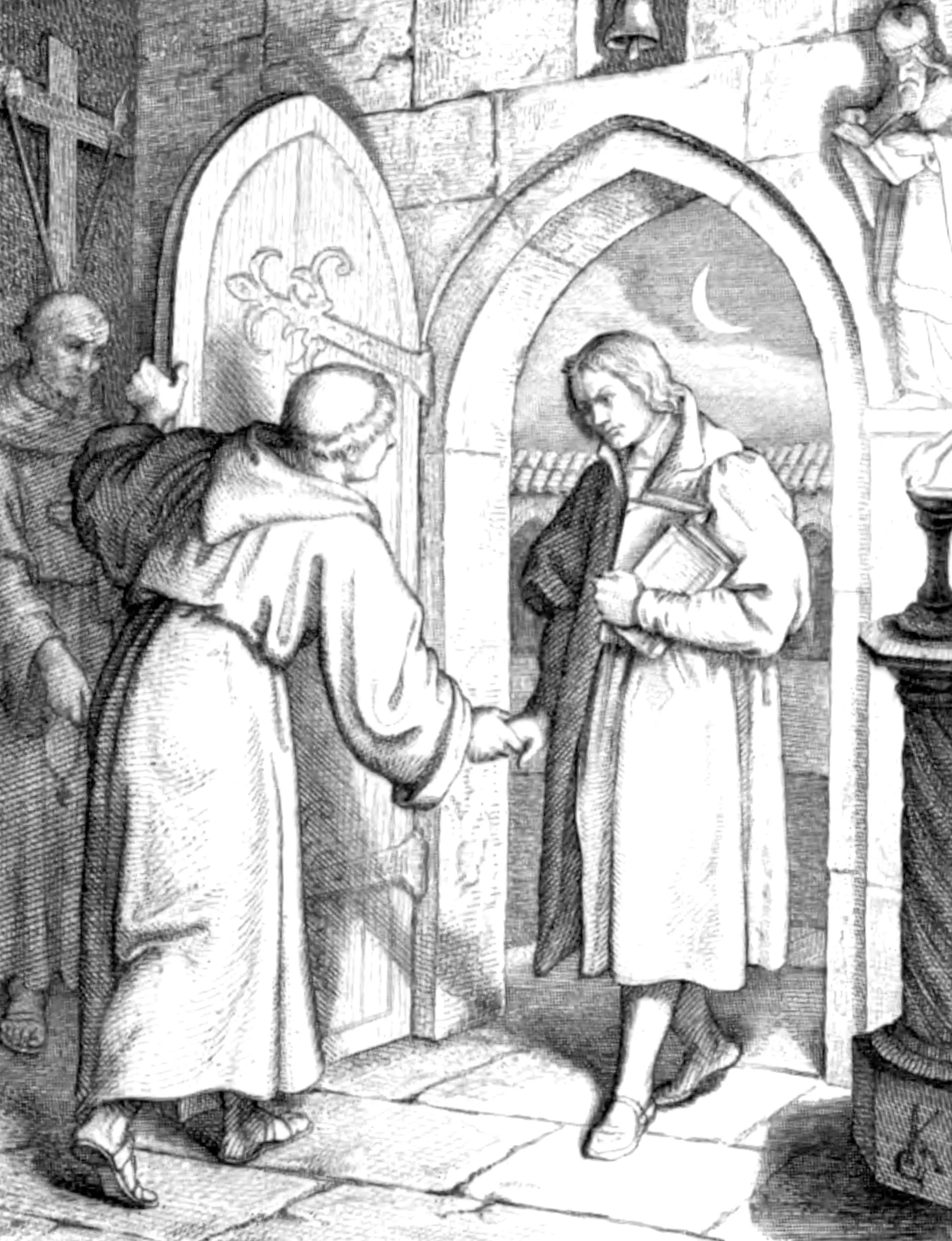 Luther enters the Augustinian Convent, 1505