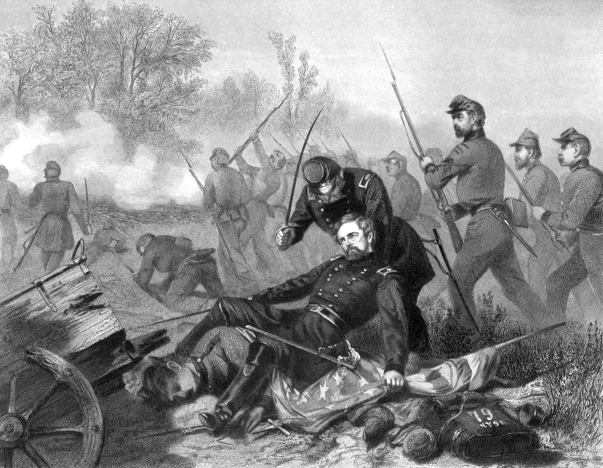 Attack at Chantilly-Death of General Stevens