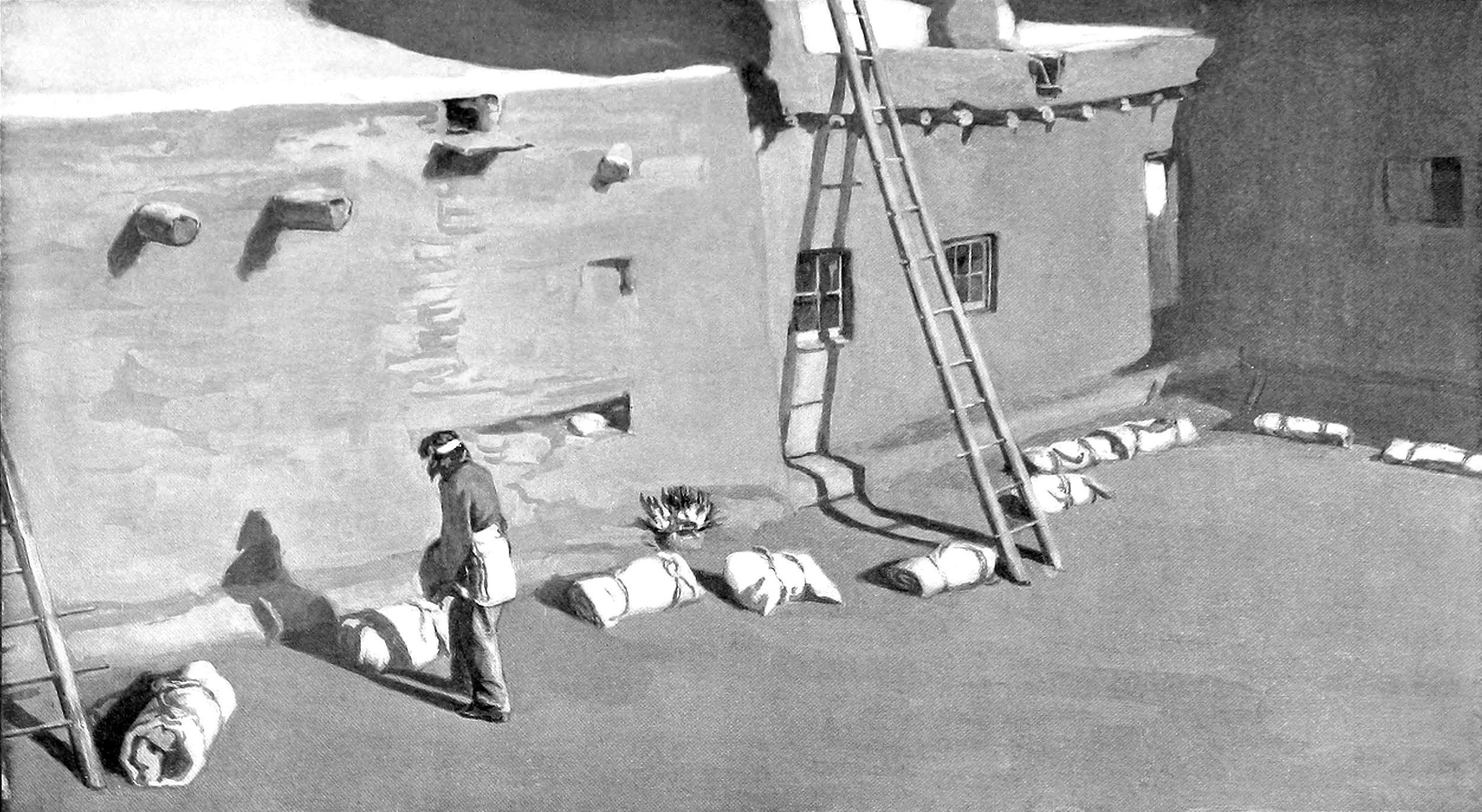 Canvas packs of personators of the Ko'Yemshi gods