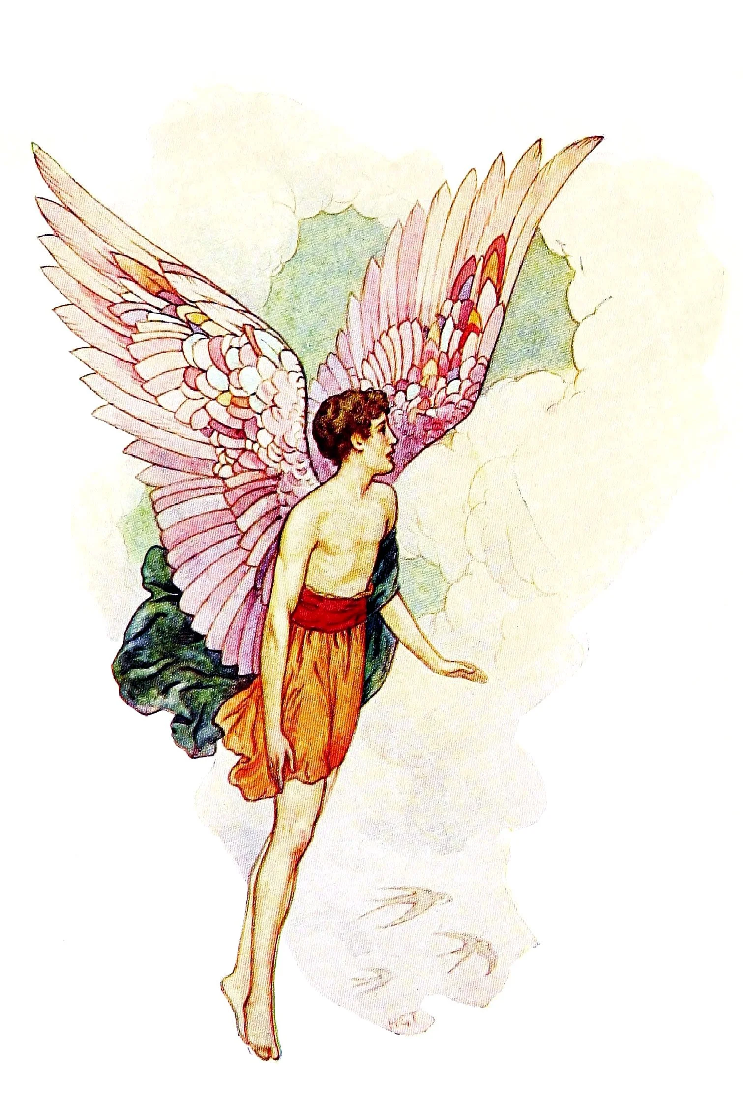 Up sprang Icarus, like a lark, and soon found himself winging his way through the air