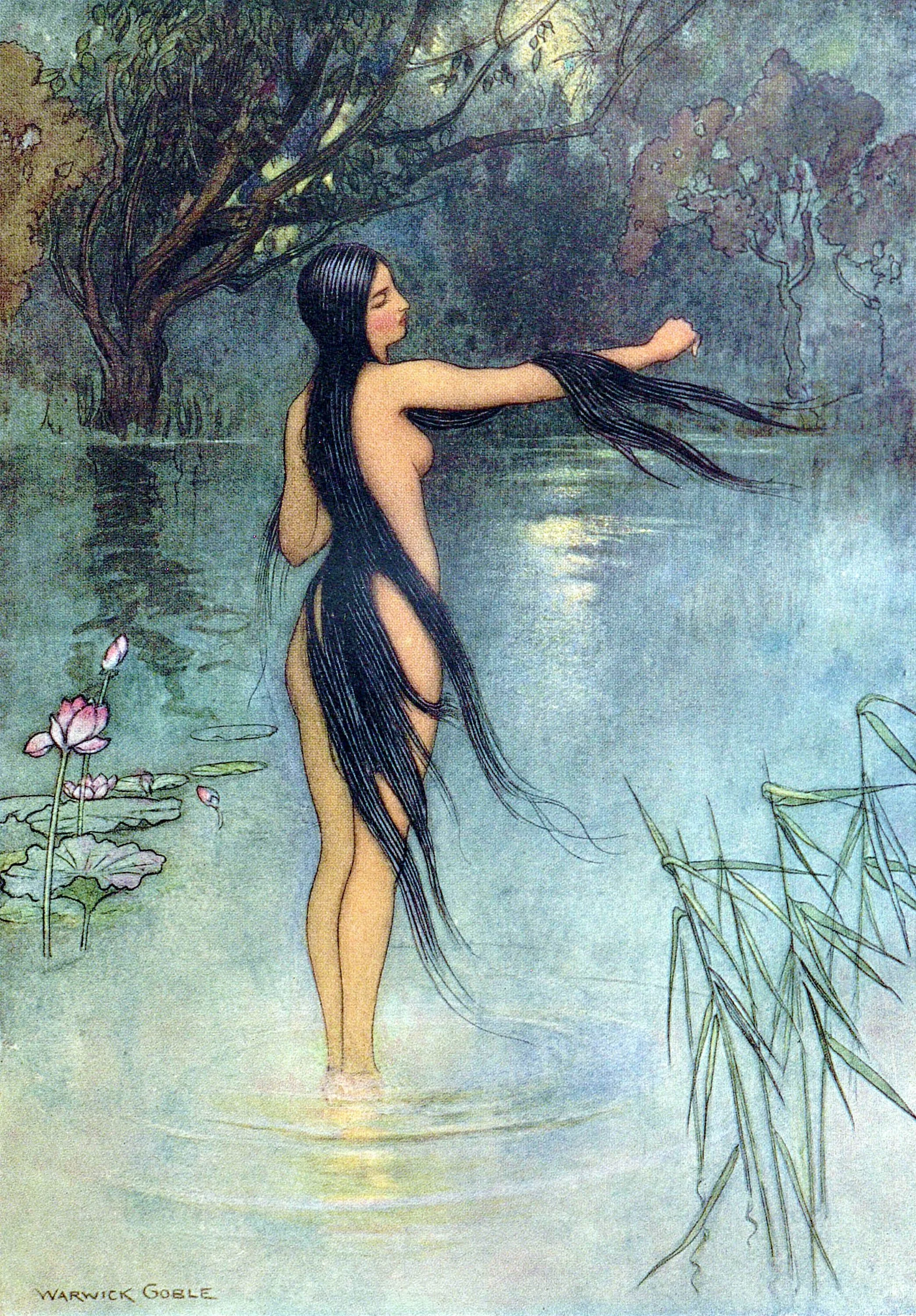 When she got out of the water, what a change was seen in her