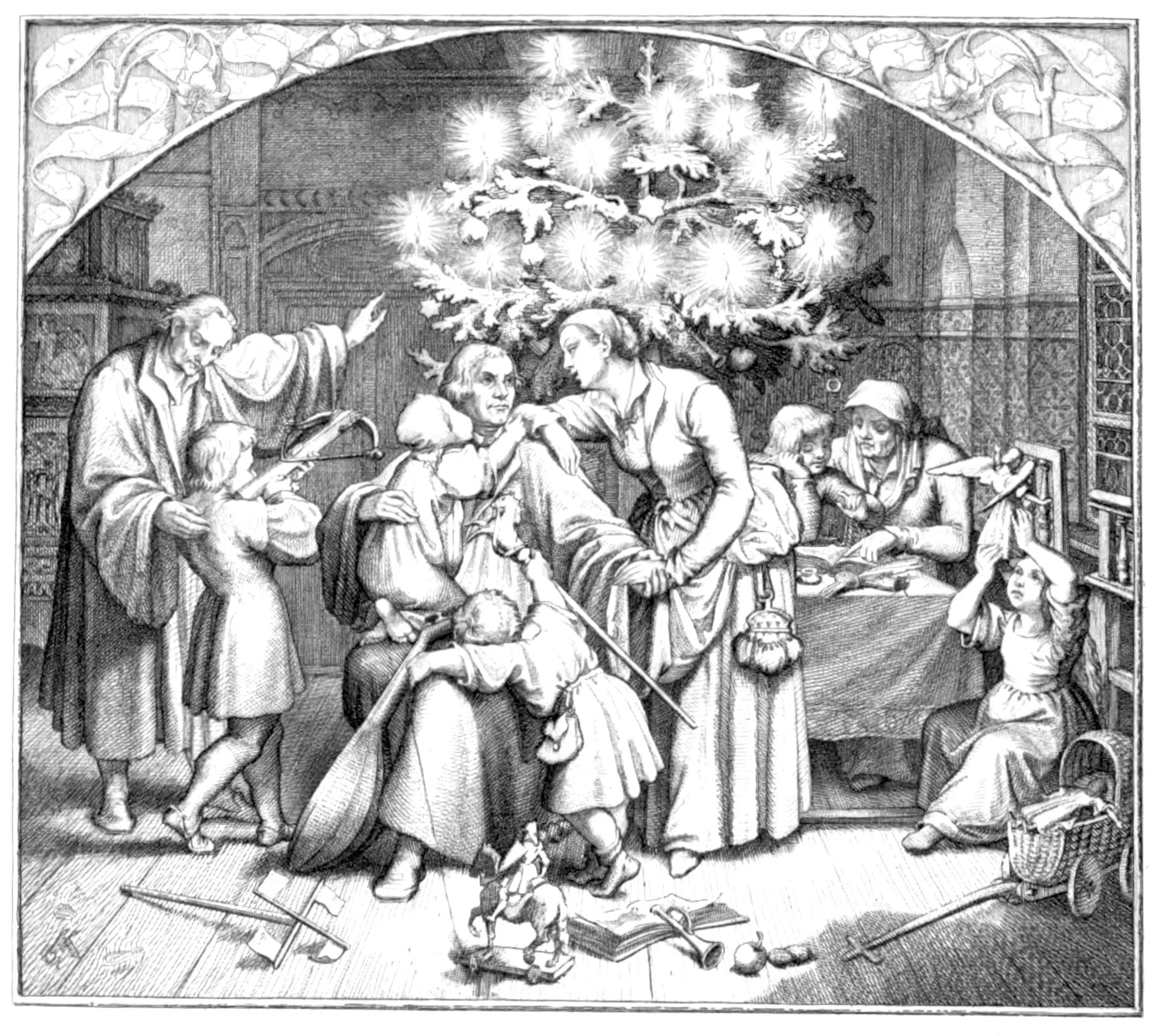 Luther's winter pleasures in the midst of his family