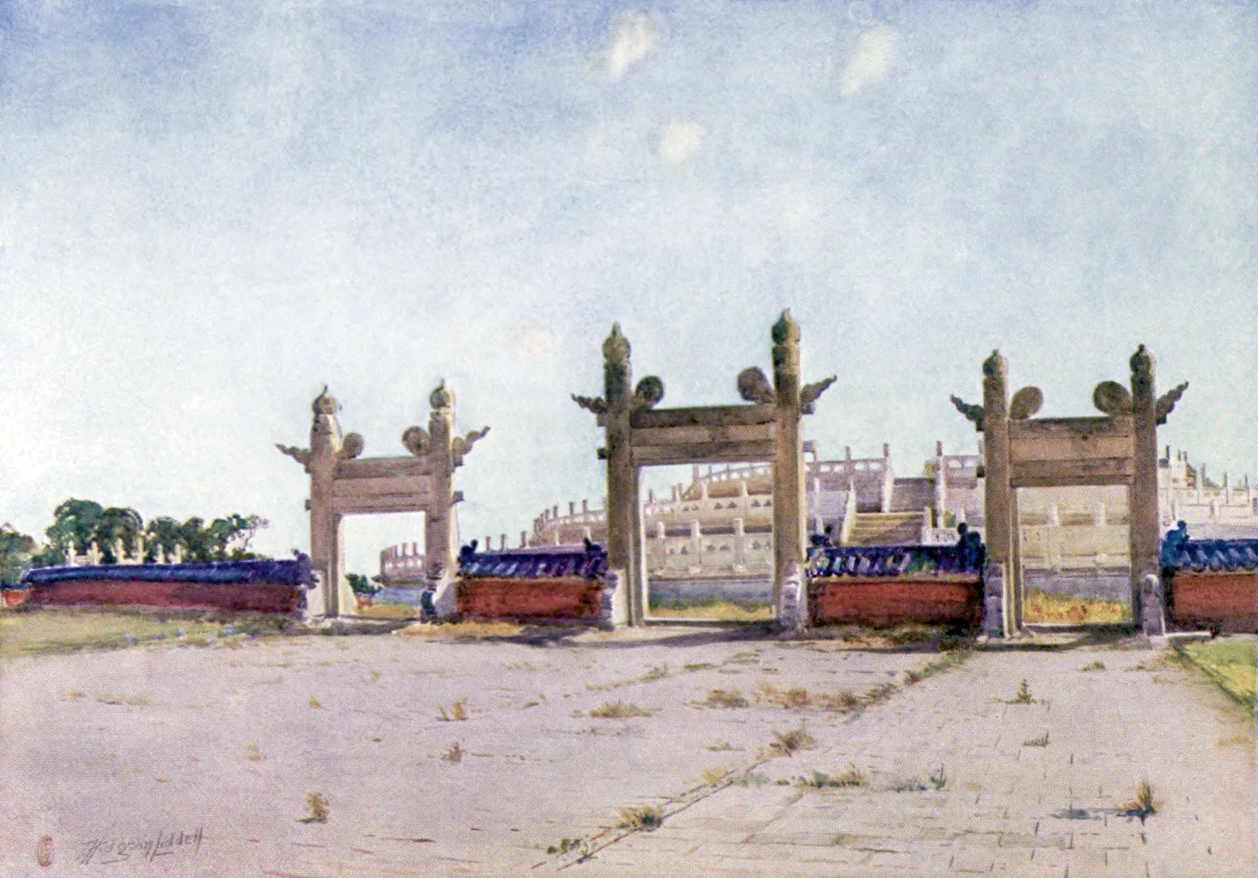 Peking- The Temple of Heaven, the Sacrificial Altar