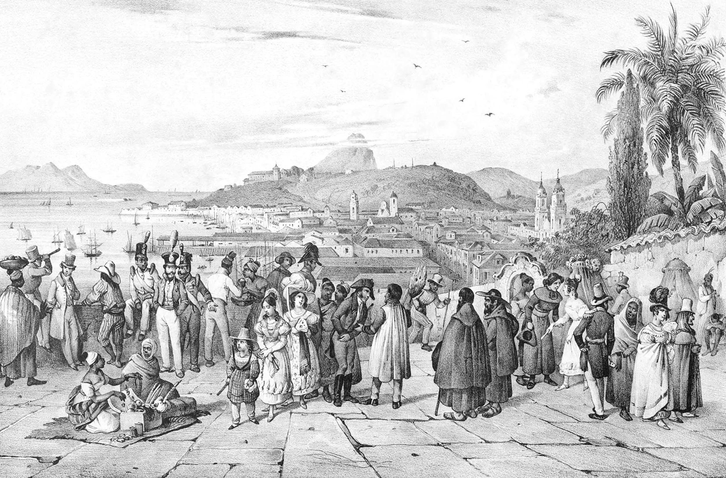 View taken in front of the Church of São Bento in Rio de Janeiro