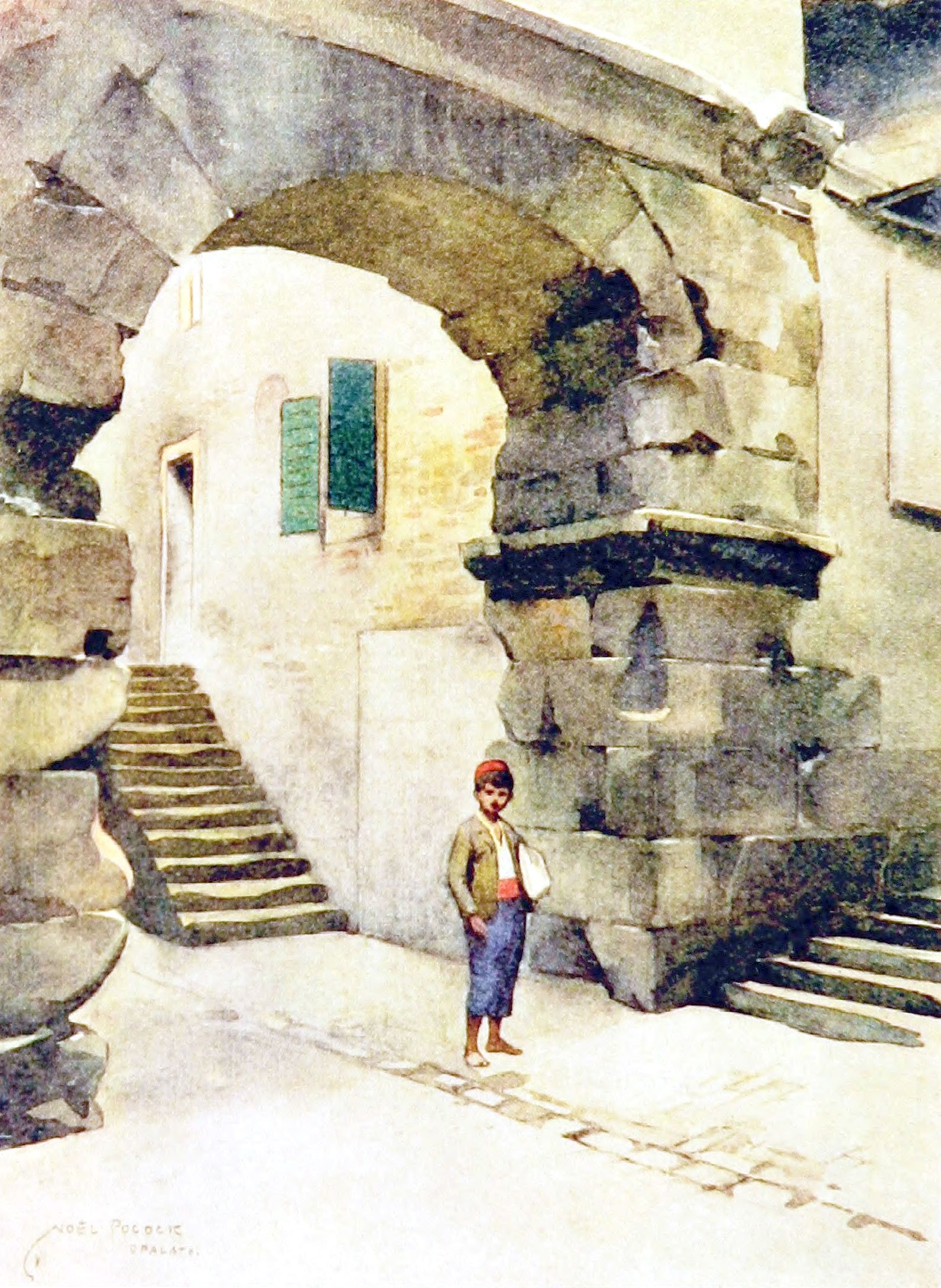 Spalato, a Door in Diocletian's Palace