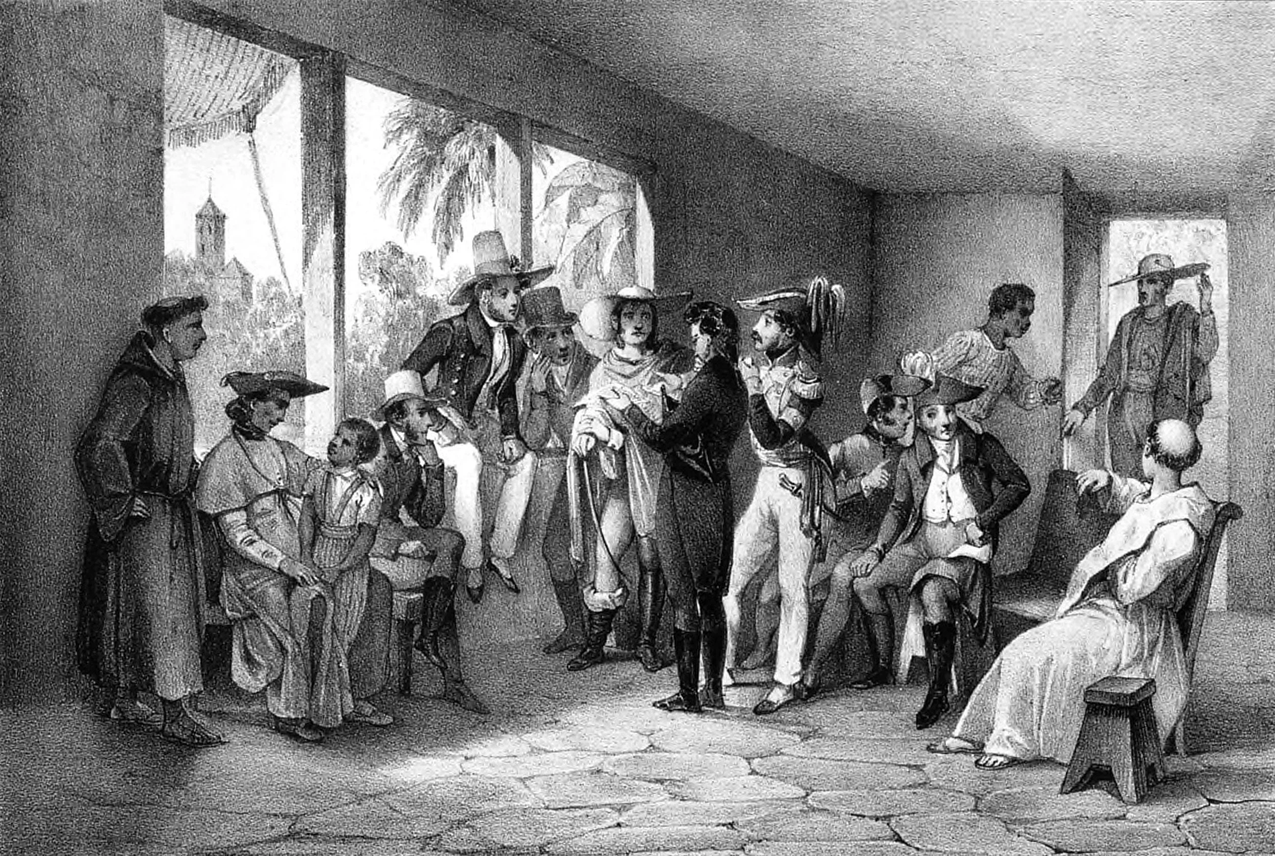 a gathering of figures from Brazil's Pernambuco region