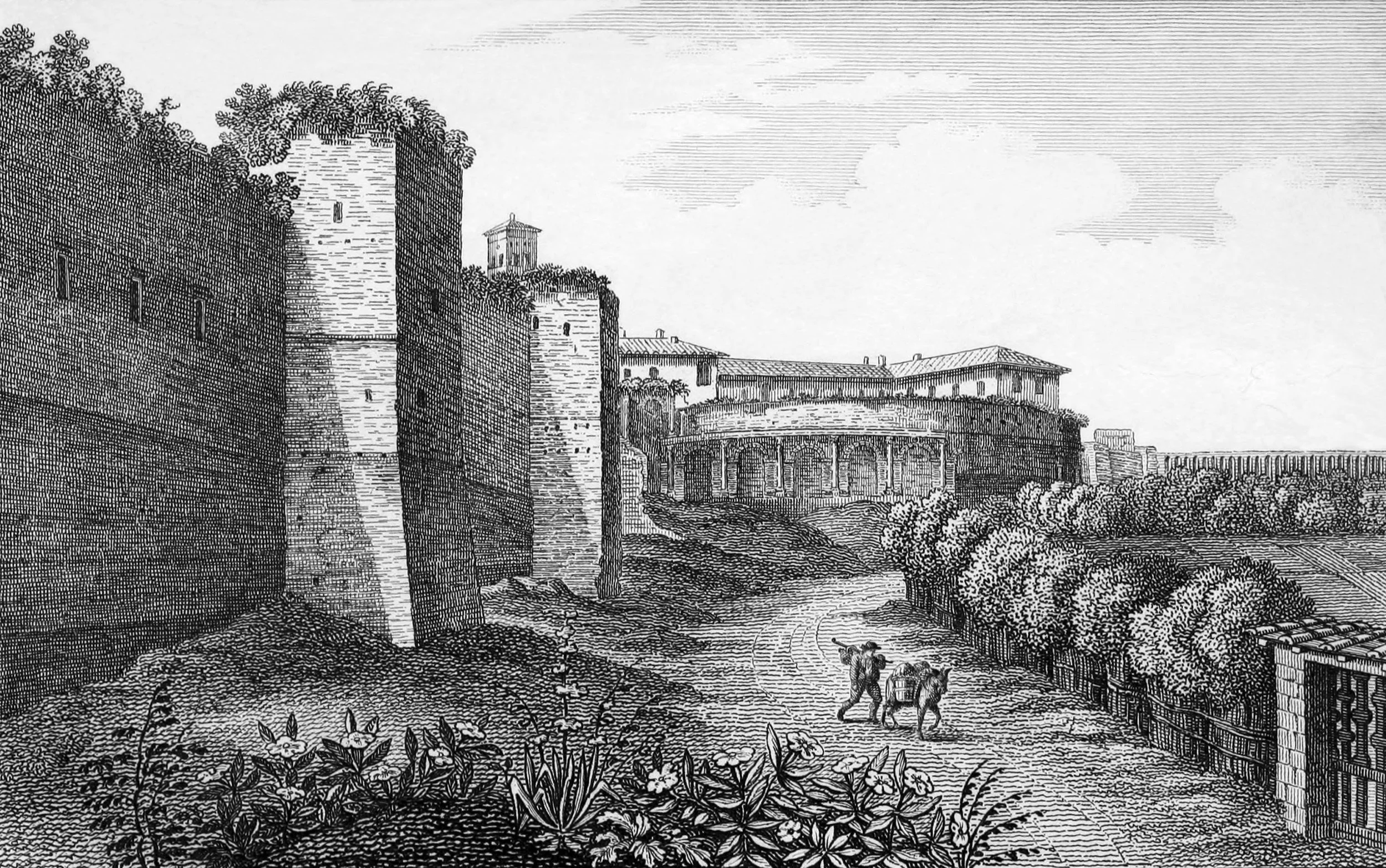 Mura fra Anfiteatro e la Porta Saint Giovanni