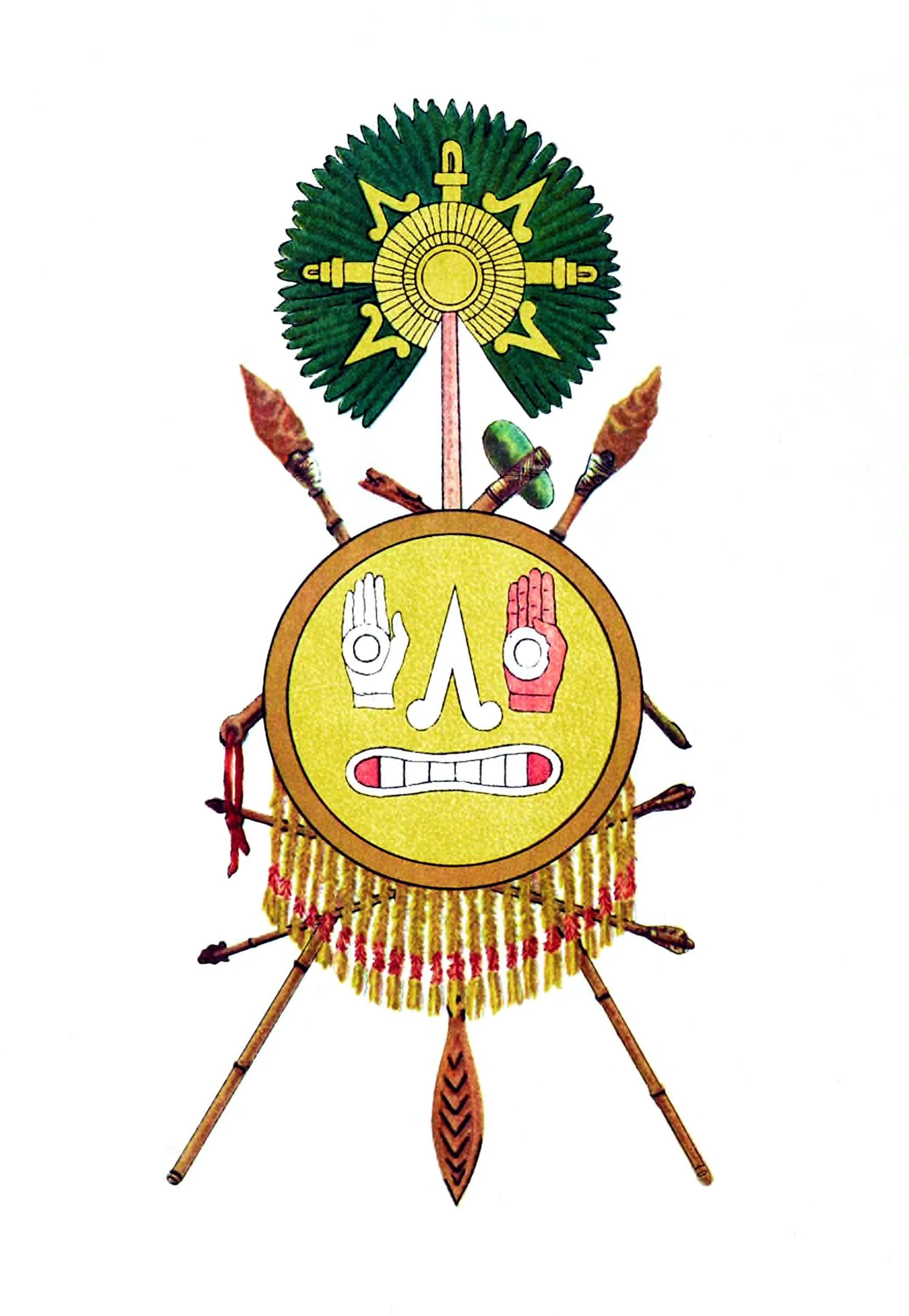 Tlaxacalan Antique weapons trophy 2