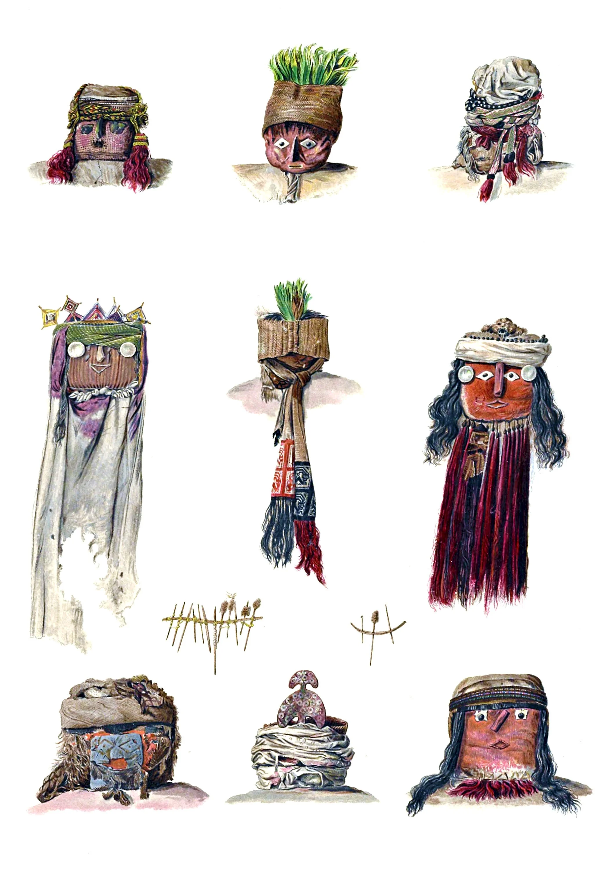 False Heads of the Mummy Packing